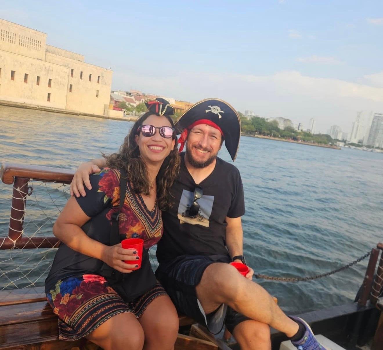 Cartagena Historic Walking Tour & Pirate Ship Sunset Cruise