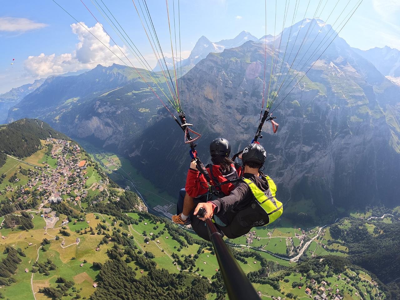 Mürren Paragliding Panorama Tandem Flight