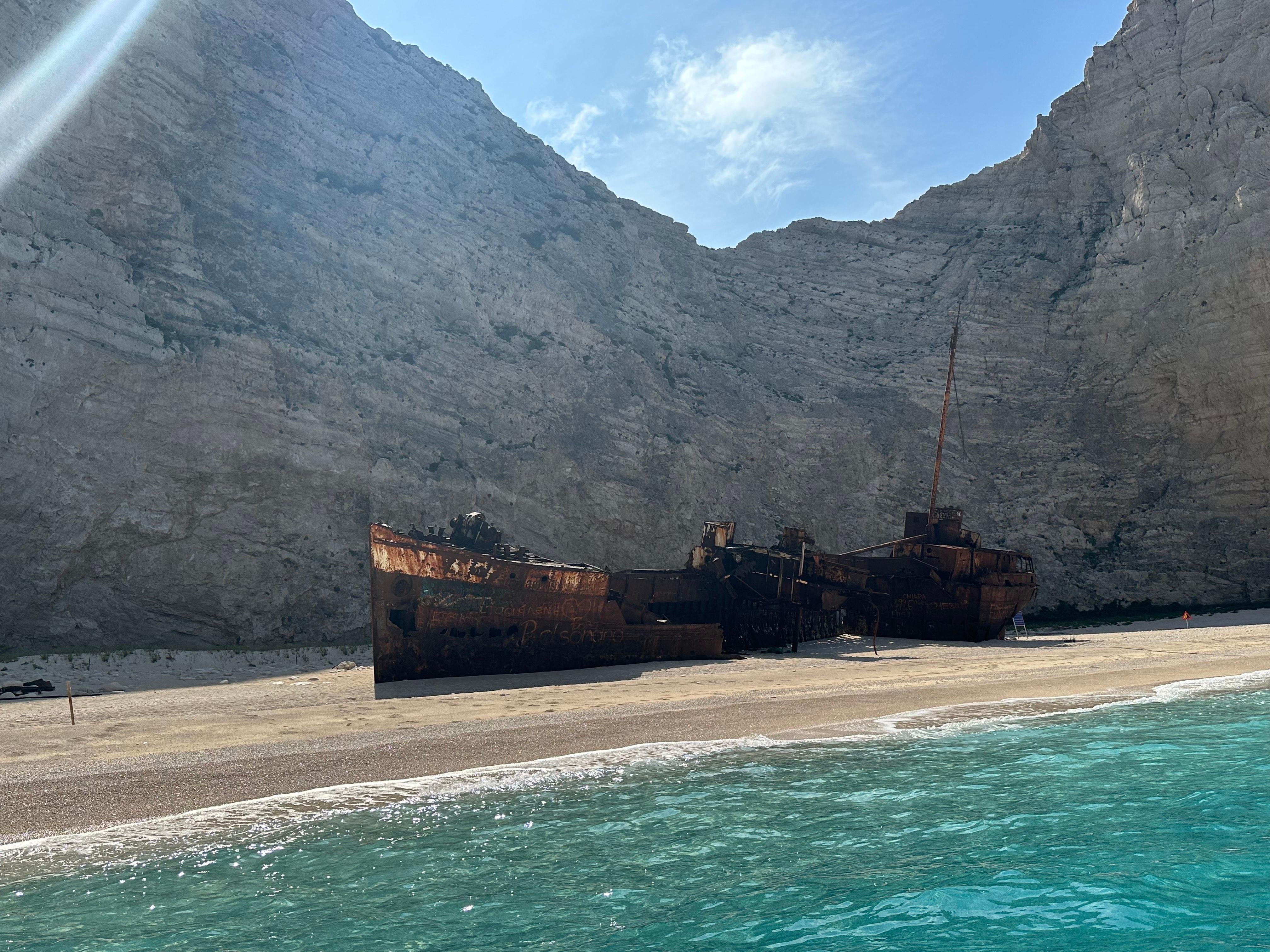 Zakynthos Small-Group Shipwreck & Blue Caves Expedition