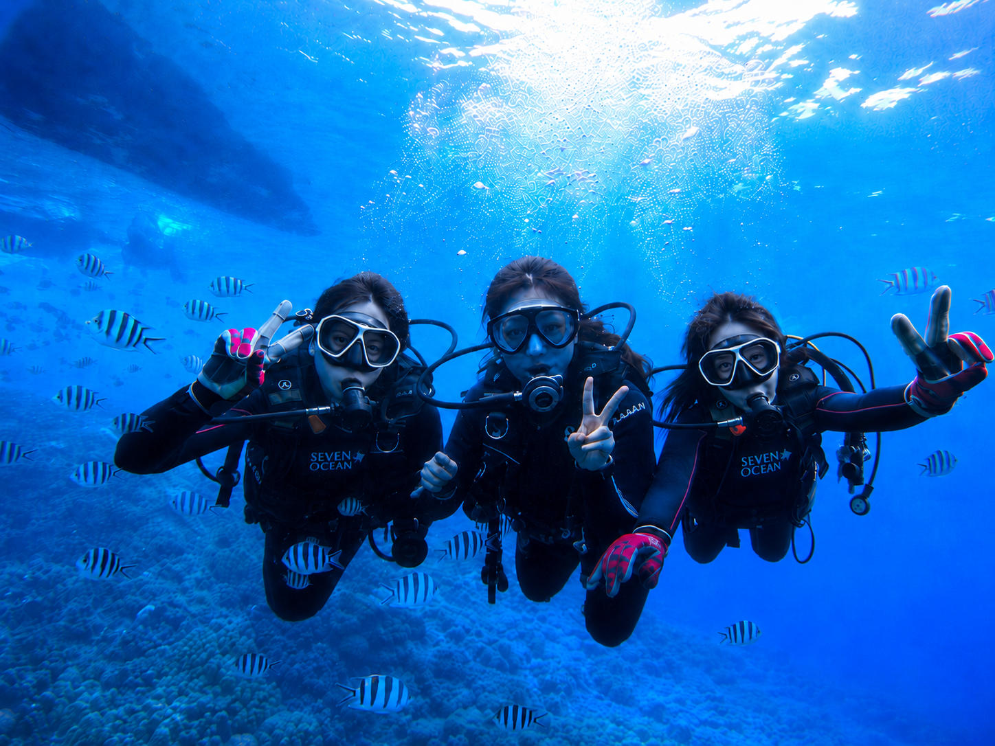 【Okinawa】Blue Cave Guided Dive No License Needed ( by boat )