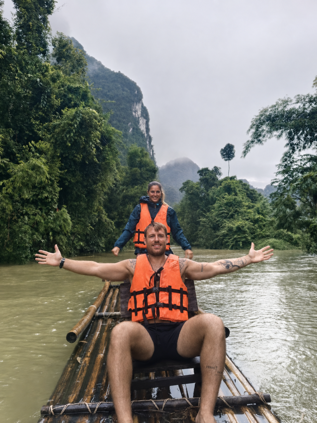 Sok River Bamboo Rafting with Refreshments
