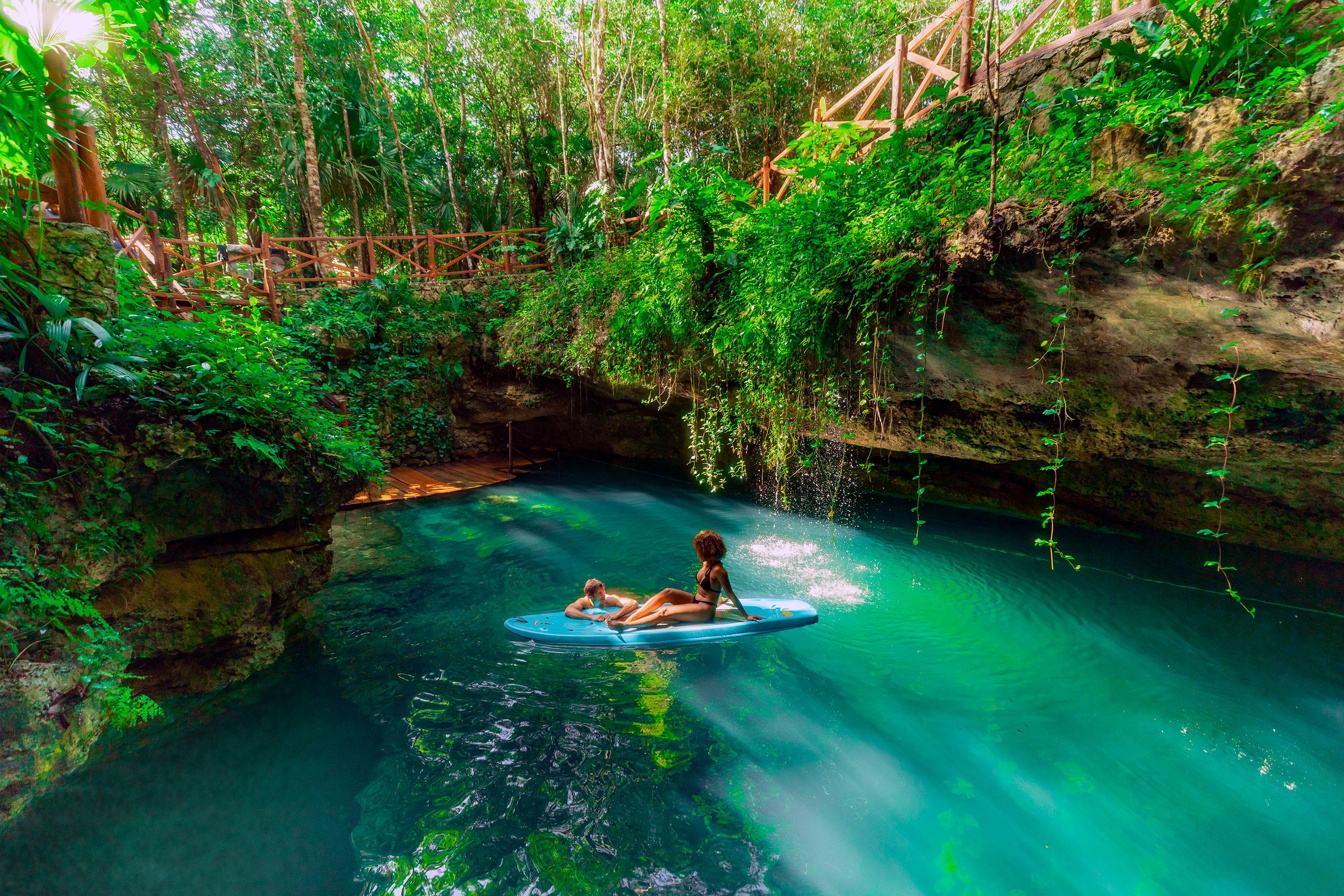 Cancún Cenotes Adventure with Tequila Tasting & Mayan Snack
