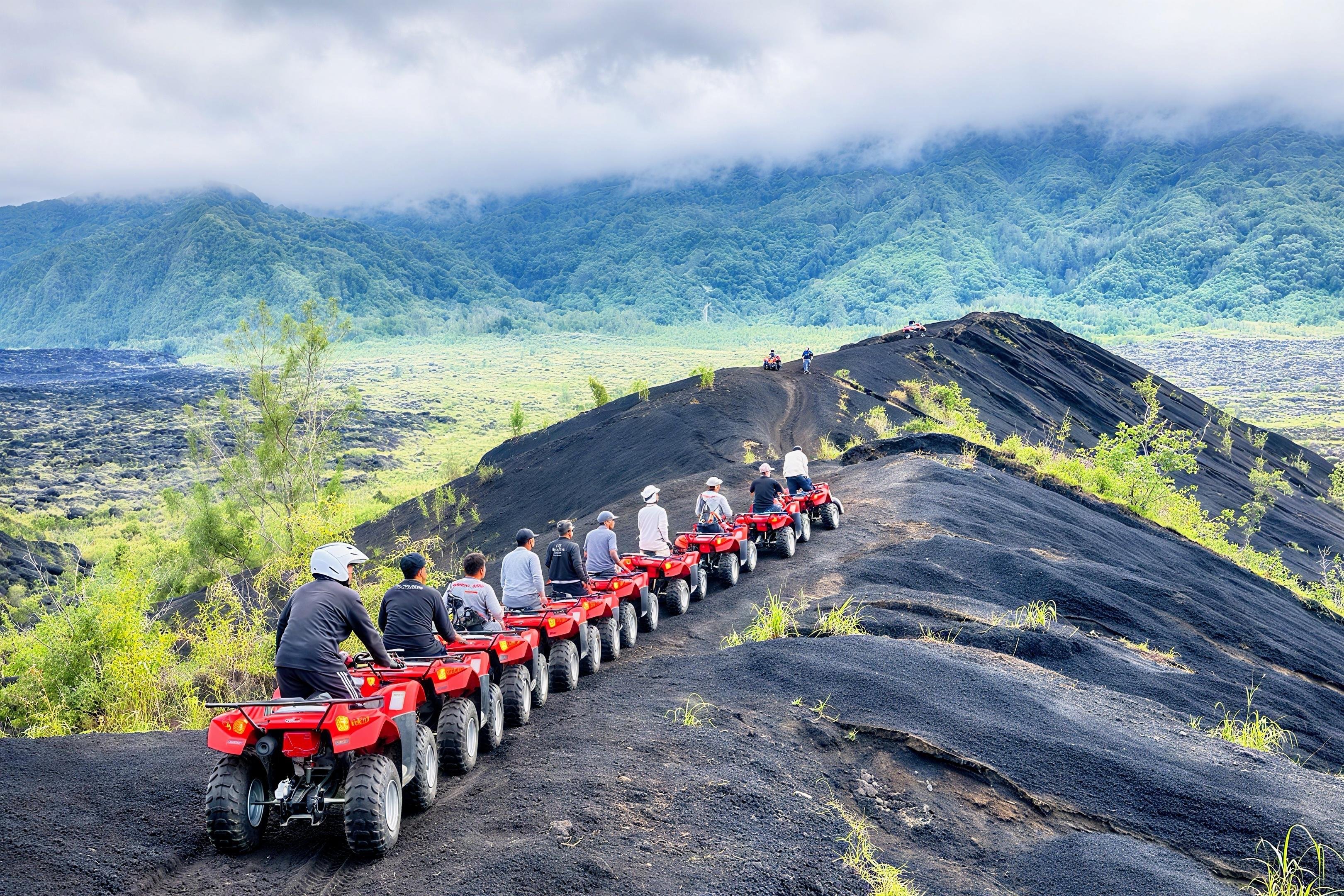 Bali Mt. Batur Black Lava ATV Quad Bike Ride