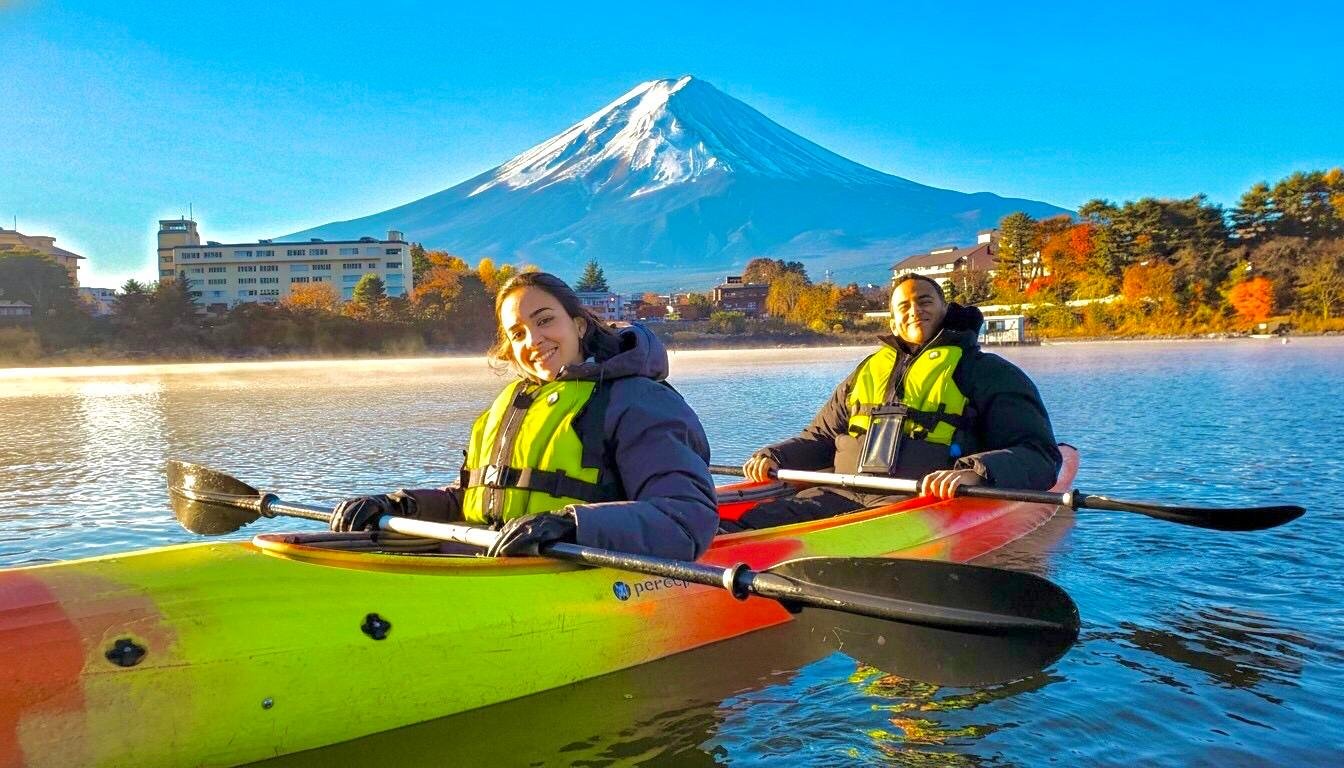 Early Morning Kayaking & Coffee on Lake Kawaguchiko