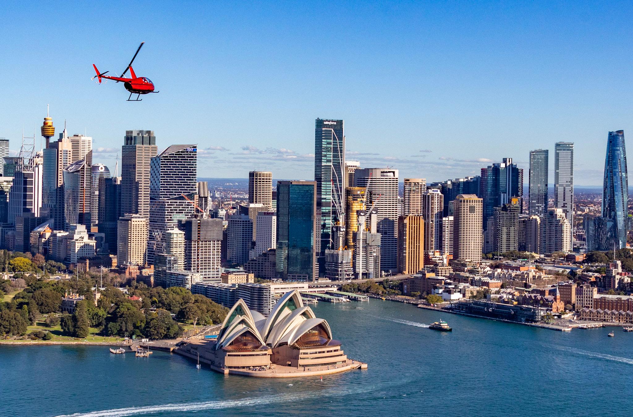 Private Helicopter Flight Over Sydney Harbour