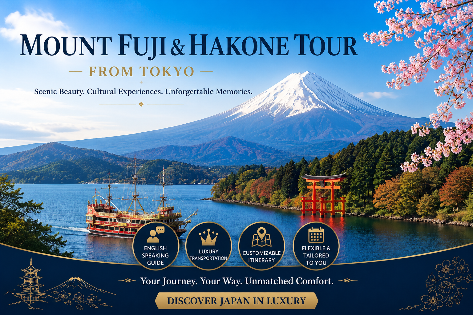 Private Mt Fuji & Hakone Luxury Day Tour