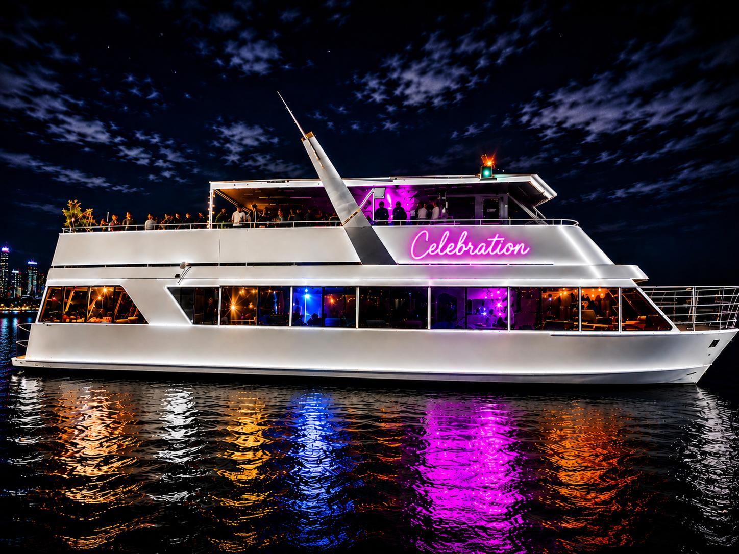 Miami Yacht Party with Live DJ & Nightclub After-Party