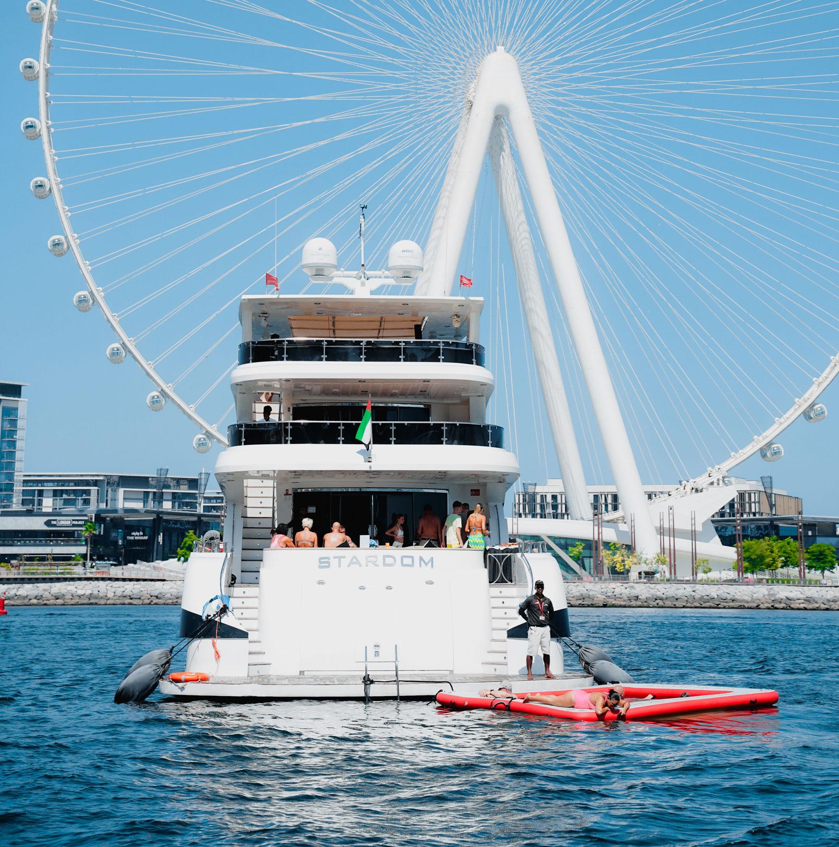 Dubai Luxury Superyacht Cruise with DJ, Swimming & Open Bar