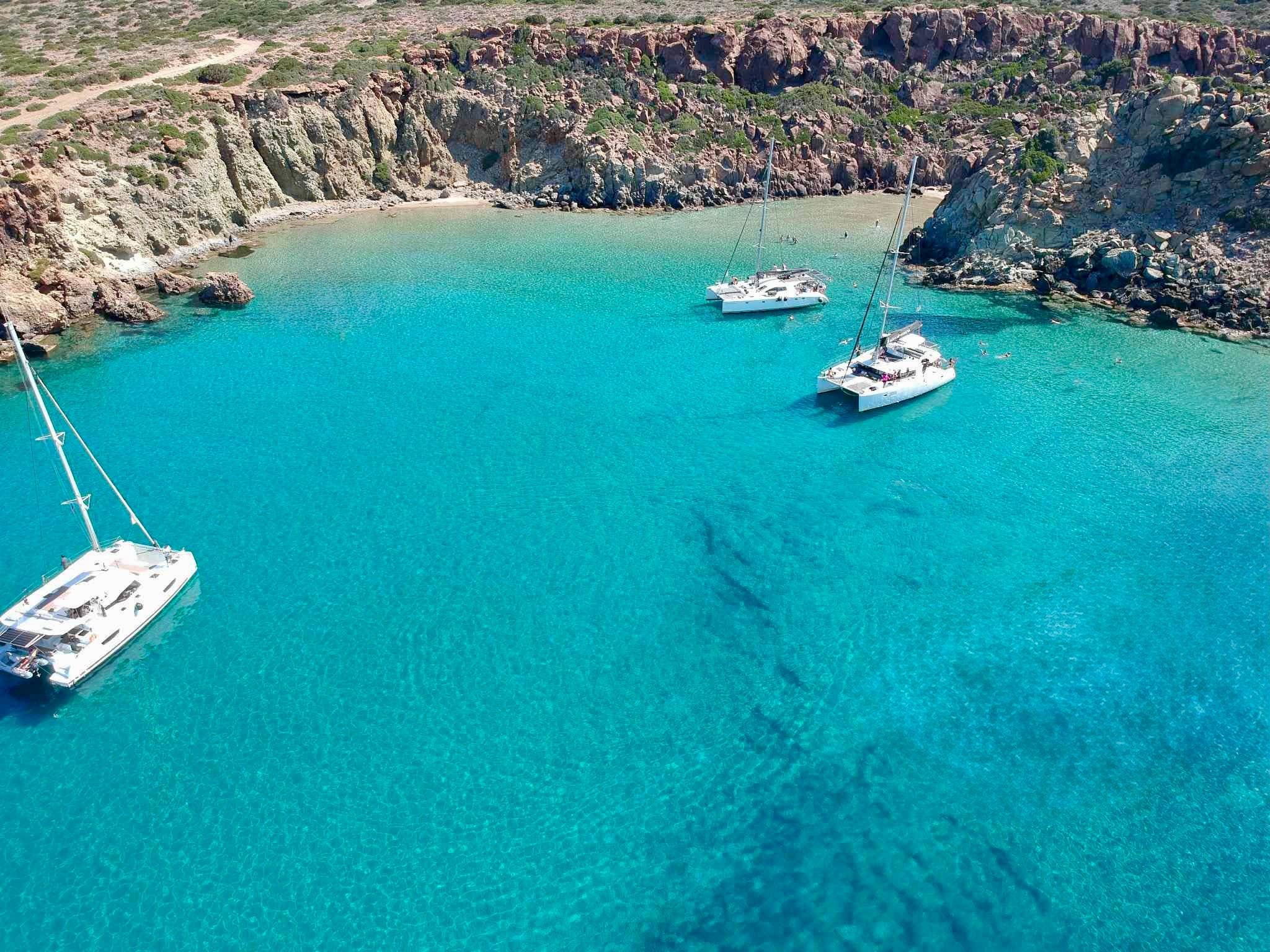 Polyaigos cruise Milos uninhabited island Aegean catamaran — image 9