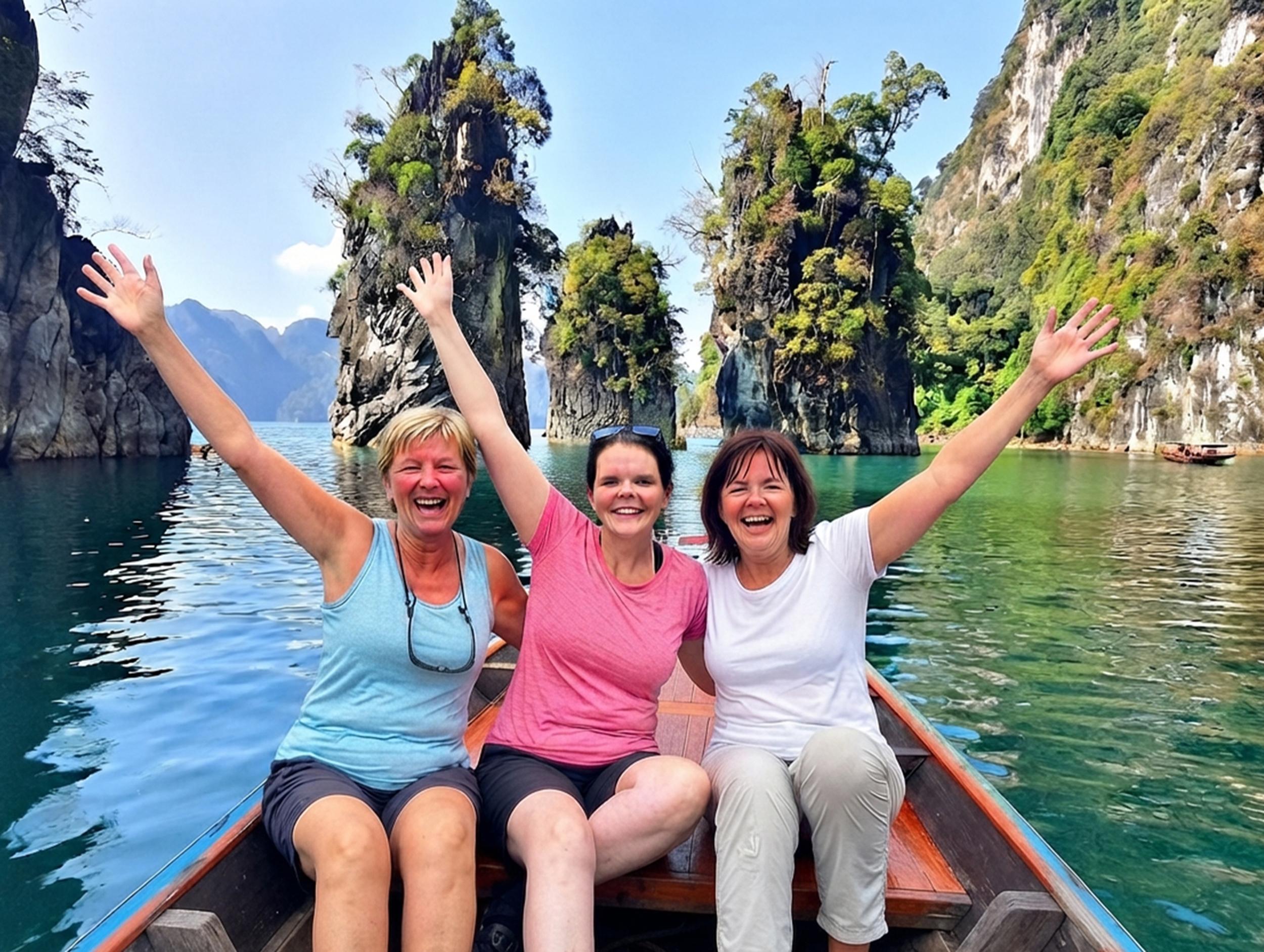 Cheow Lan Lake All-Inclusive Adventure with Kayaking & Cave Exploration