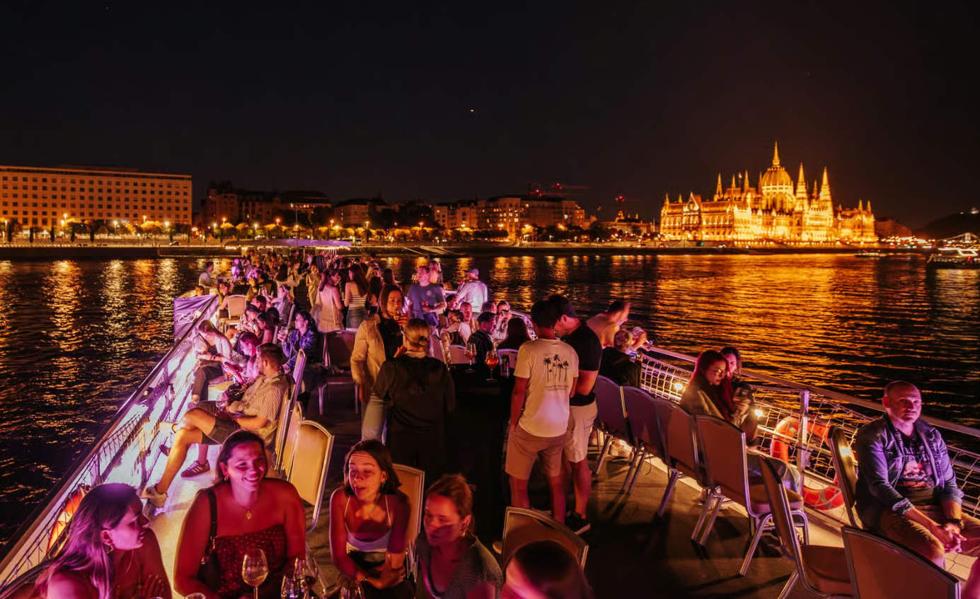 Unlimited Prosecco & Aperol Danube Cruise, Rooftop Terrace
