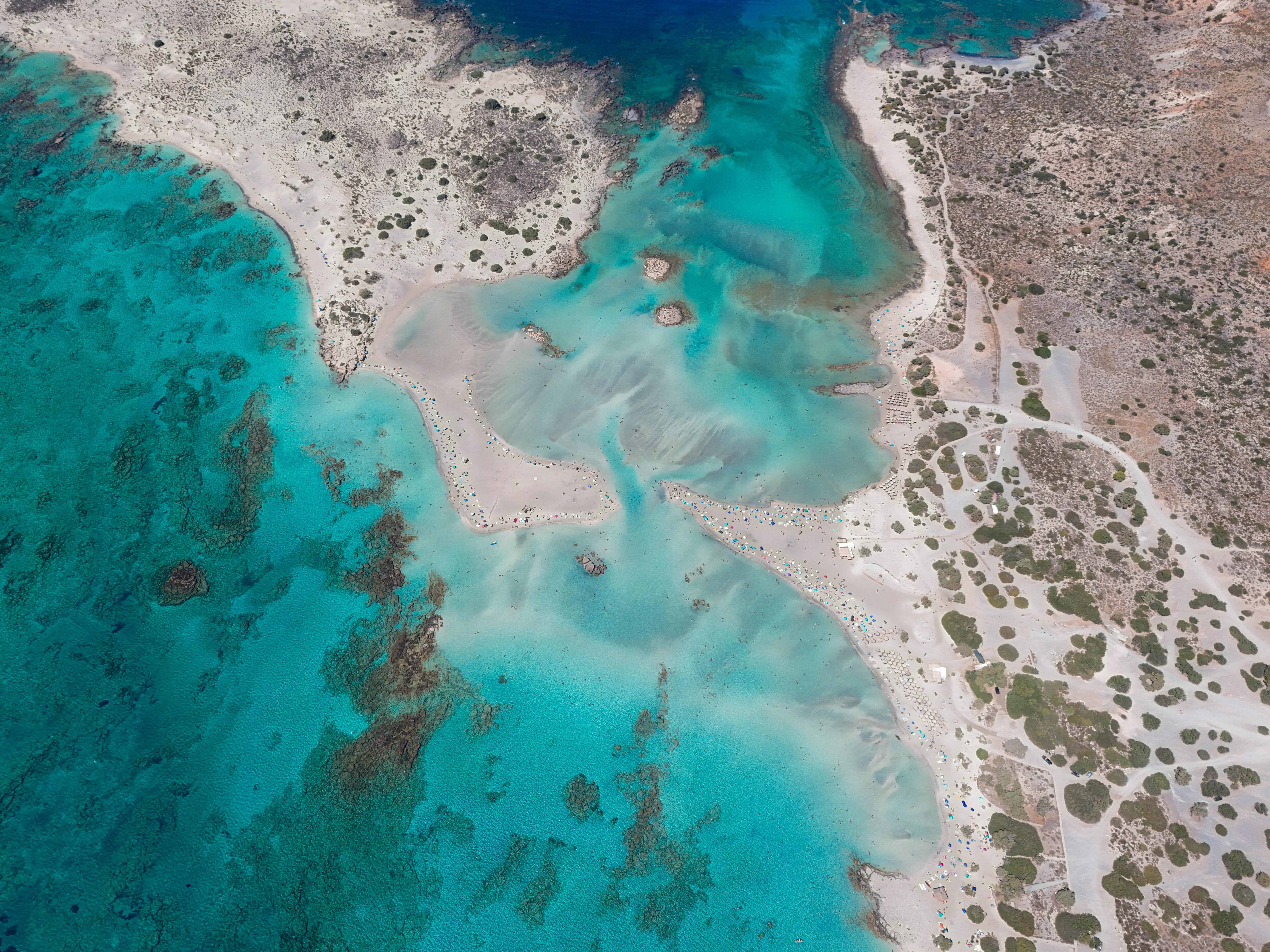 Elafonissi pink sand beach and Balos lagoon tour Crete — shallow turquoise lagoon, Gramvousa Venetian fortress — image 11