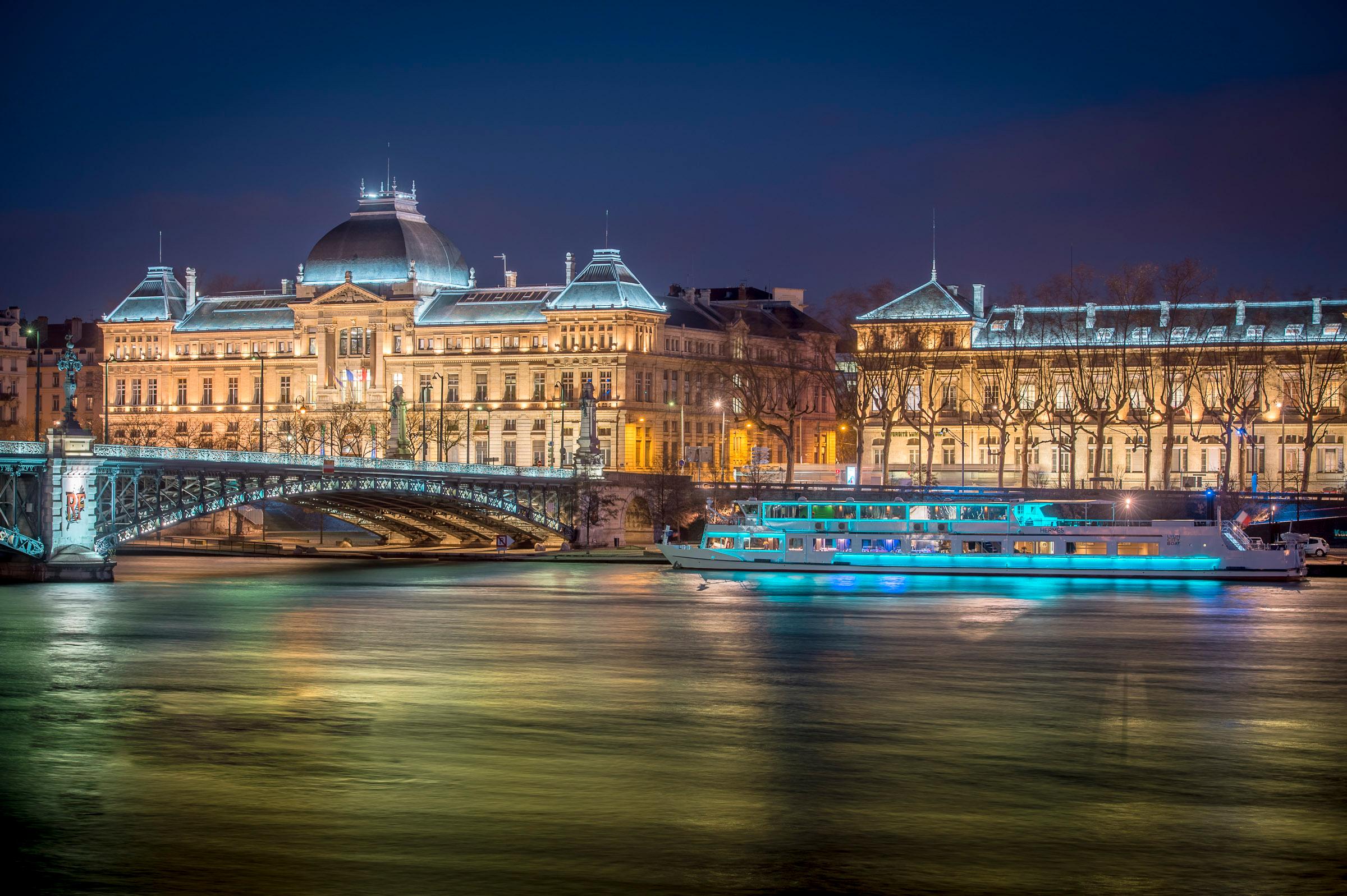 Lyon Evening River Cruise with Gourmet Dinner
