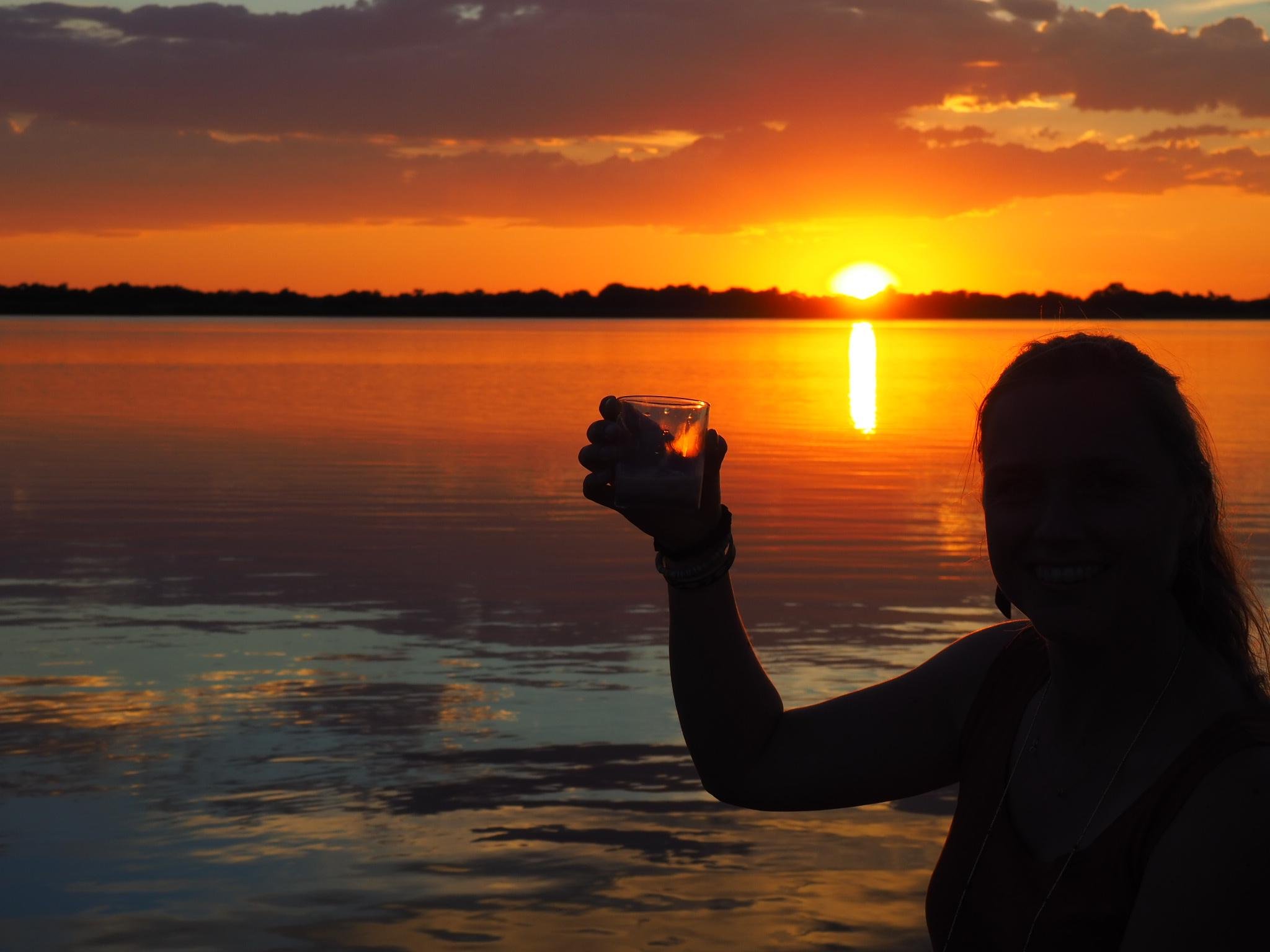 Sunset Mokoro Paddle in the Okavango Delta