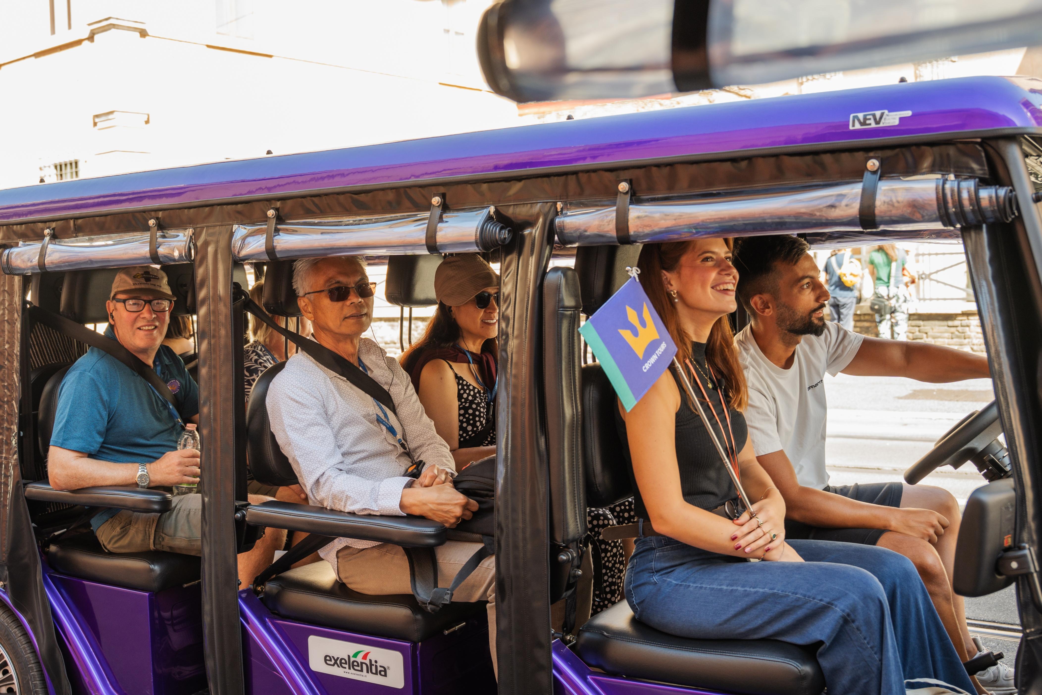 Rome Guided Sightseeing Tour by Electric Golf Cart