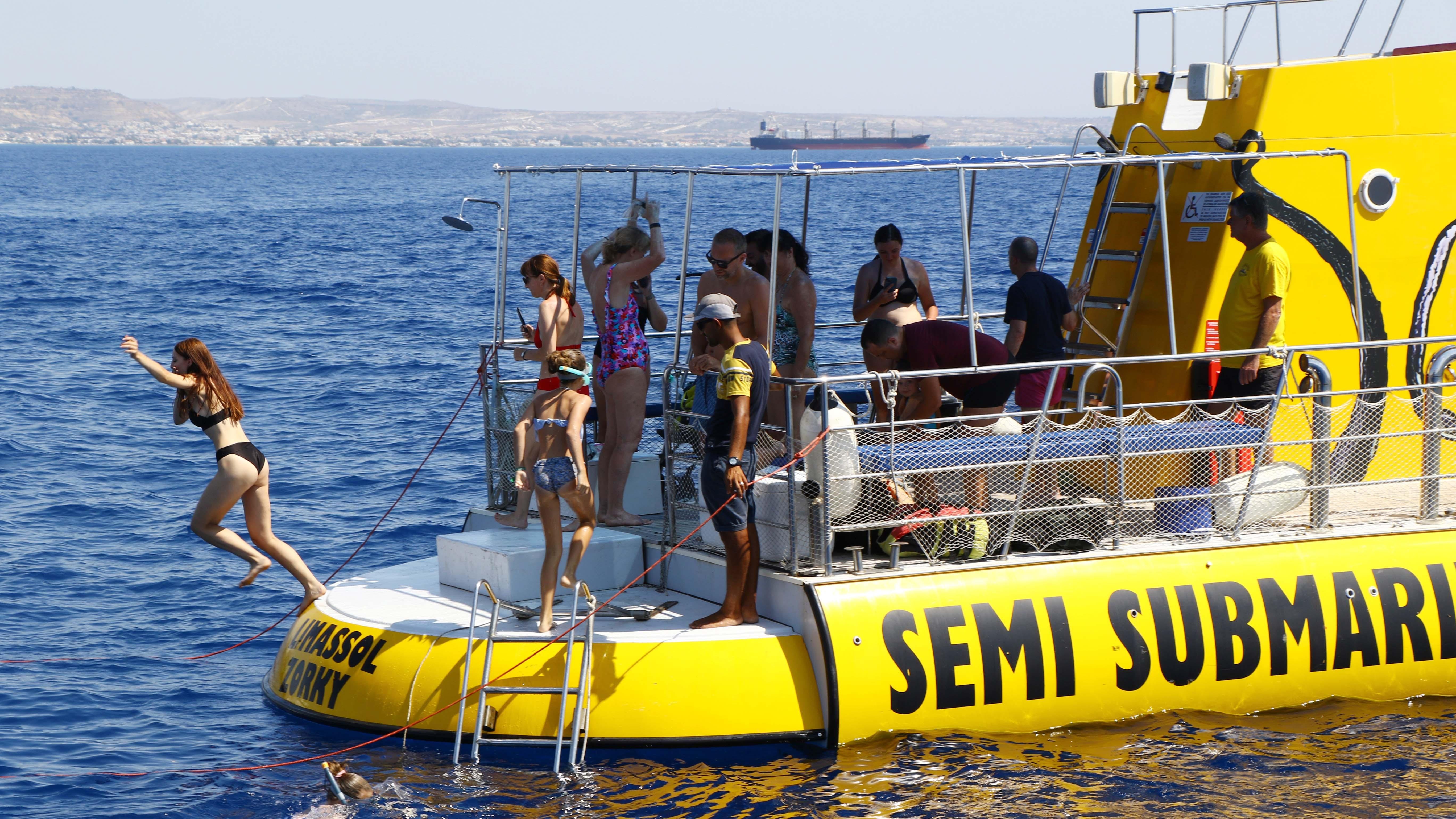 Semi-Submarine Adventure to Zenobia Wreck with Open Bar