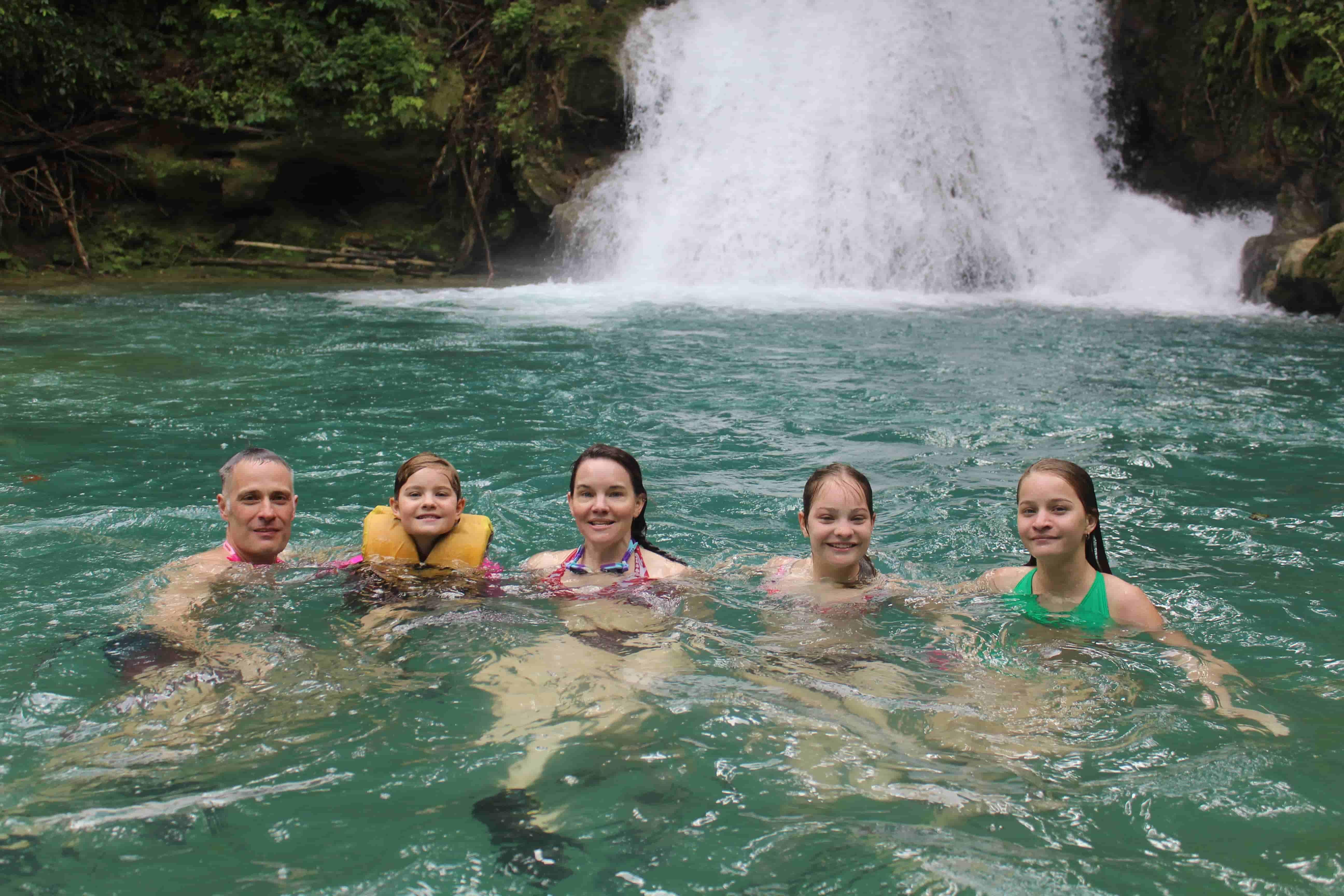 Island Gully Blue Hole & Dunn's River Falls Private Tour