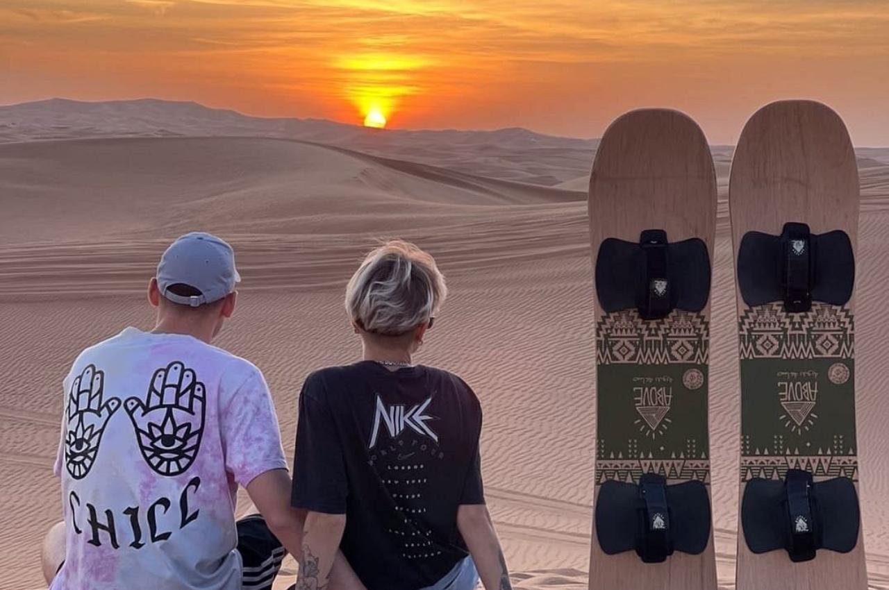 Doha Desert Safari: Sunset Dune Bashing, Camel Ride & Sandboarding