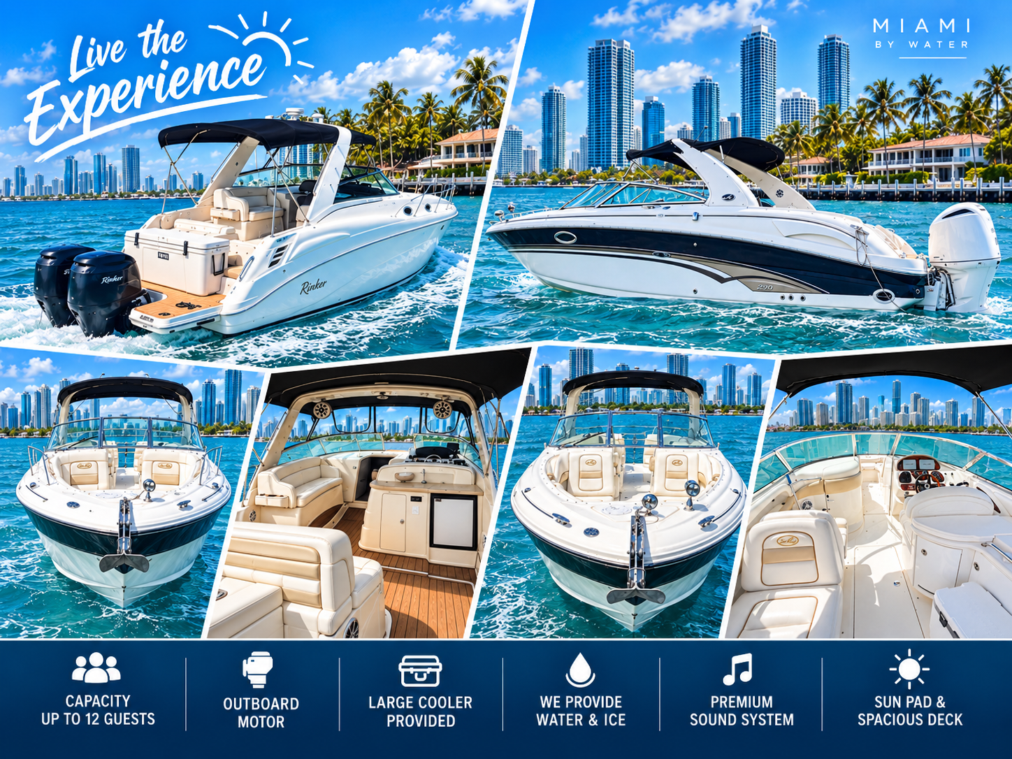 Private Champagne Yacht Cruise with Miami Skyline Views