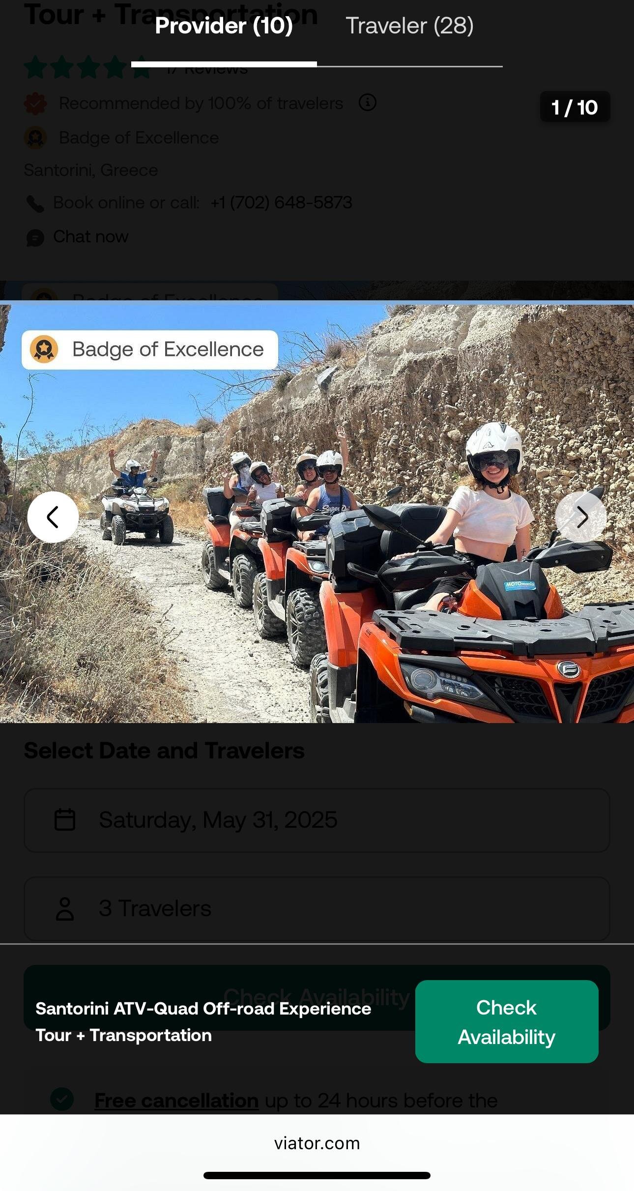 ATV-Quad Off-Road Safari with Hidden Trails + Red beach