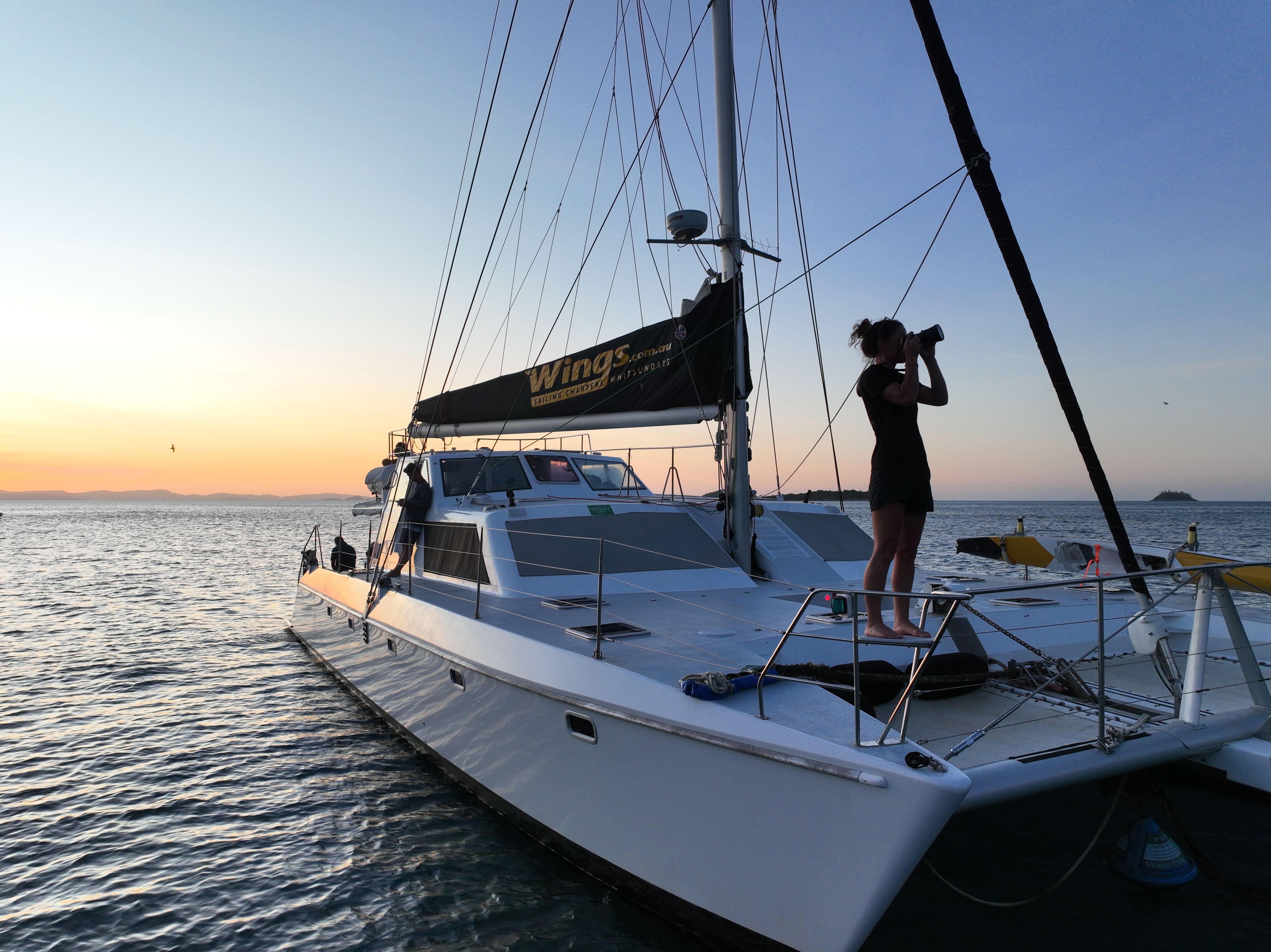 Airlie Beach BYO Sunset Catamaran Cruise aboard SV Wings III