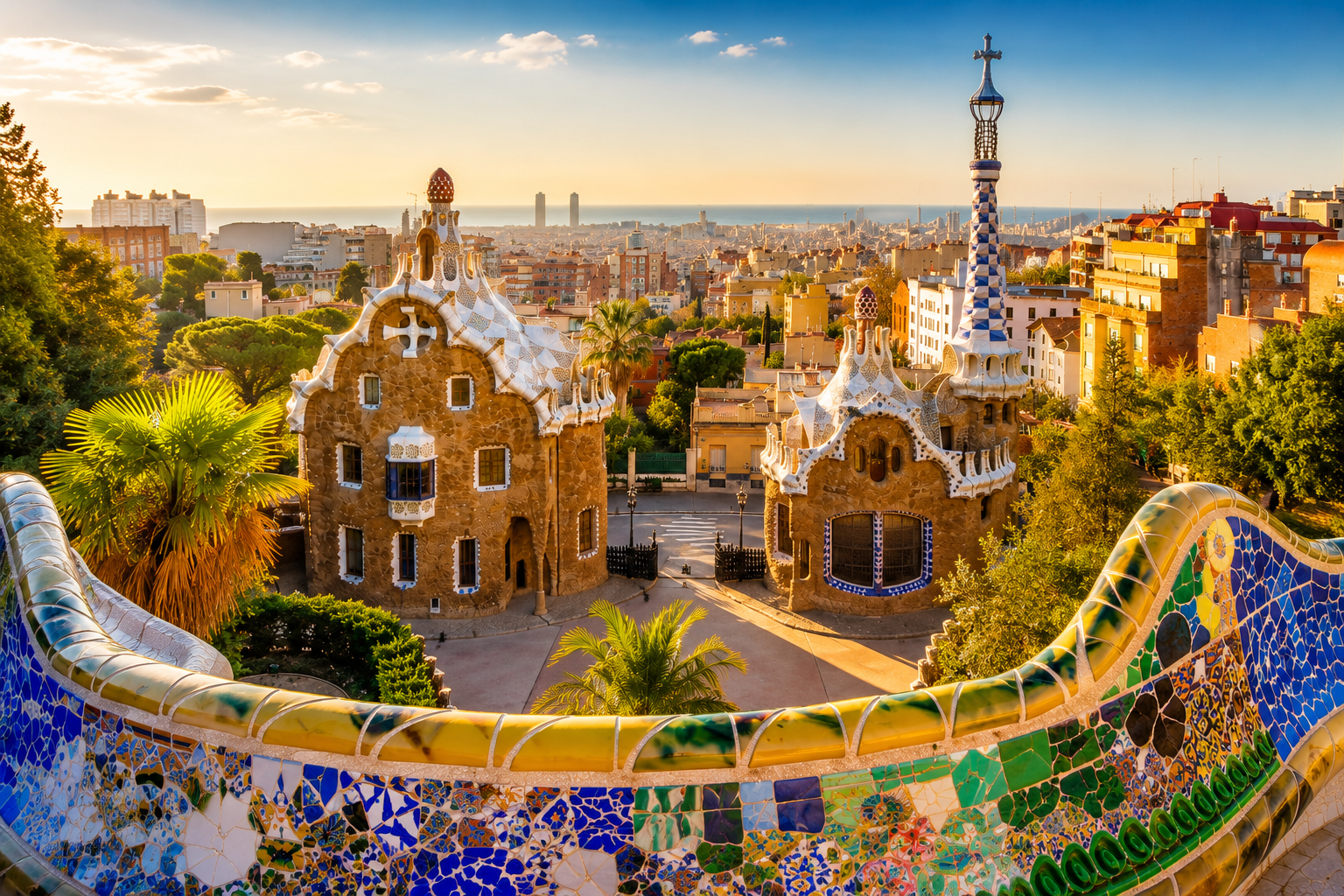 Park Güell Guided Walking Tour with Priority Access