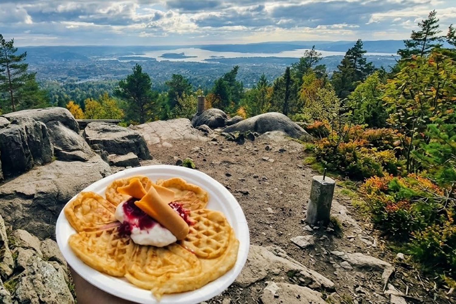 Forest Hike with Fjord Views & Traditional Waffle Tasting
