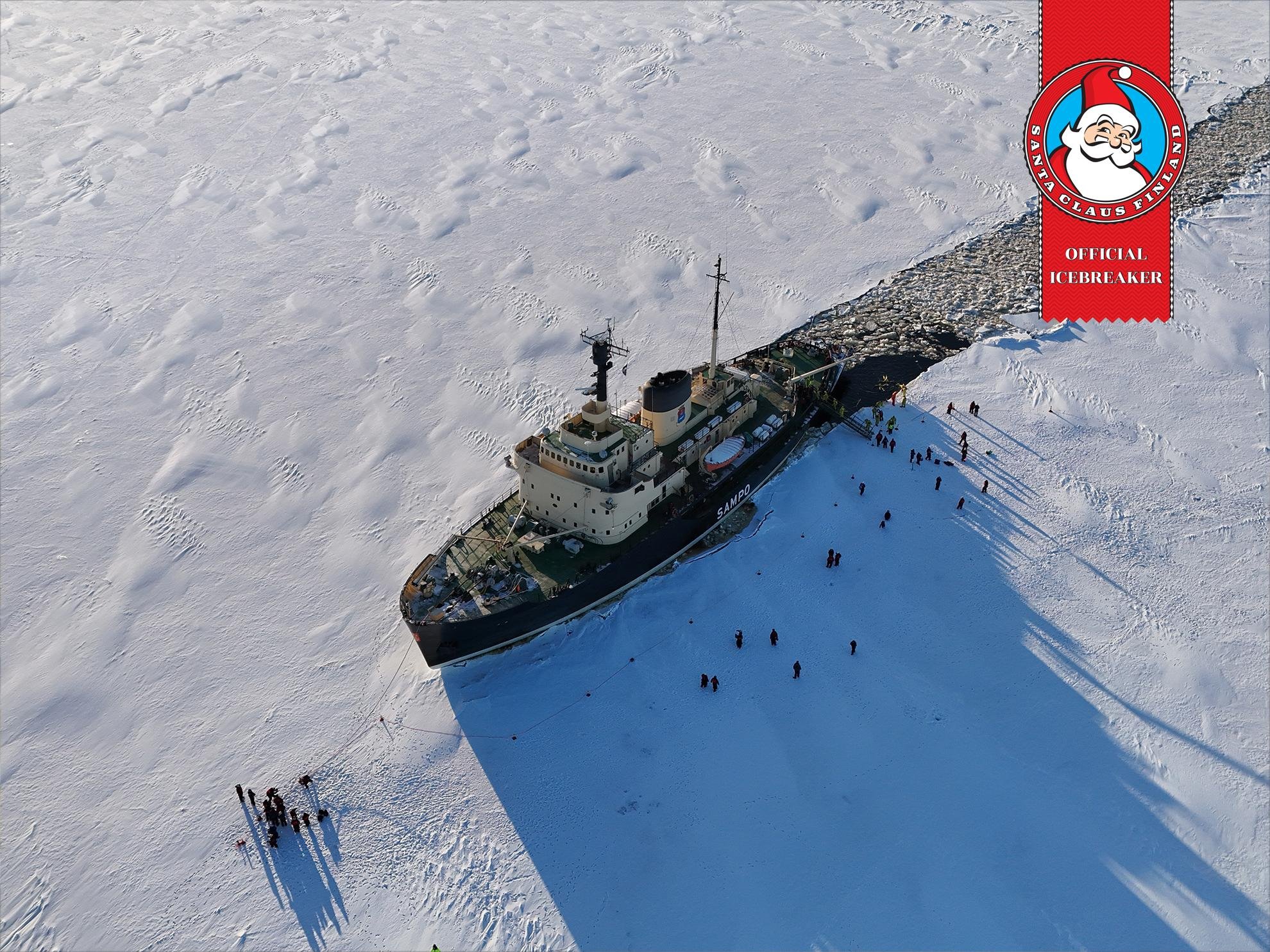 Icebreaker Sampo Arctic Cruise with Ice Floating from Rovaniemi