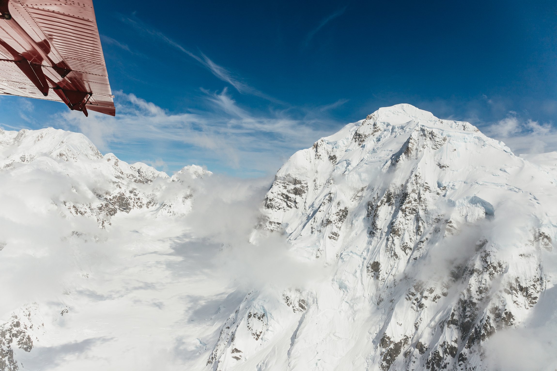 Denali flightseeing tour — Alaska Range glaciers and peaks from a bush plane — image 1