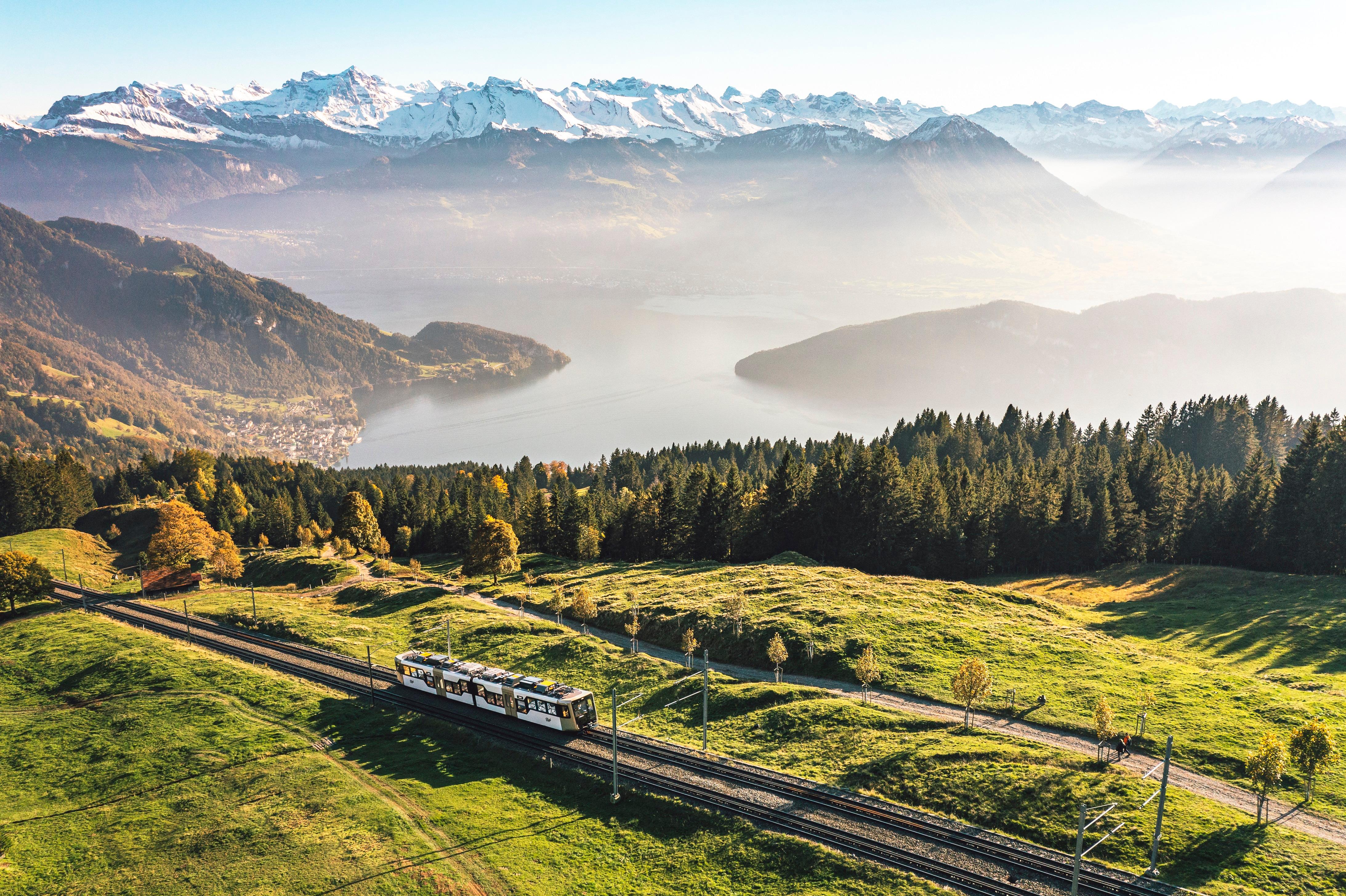 Lucerne: Lake Cruise, Mount Rigi Railway & Mineral Baths Day Pass