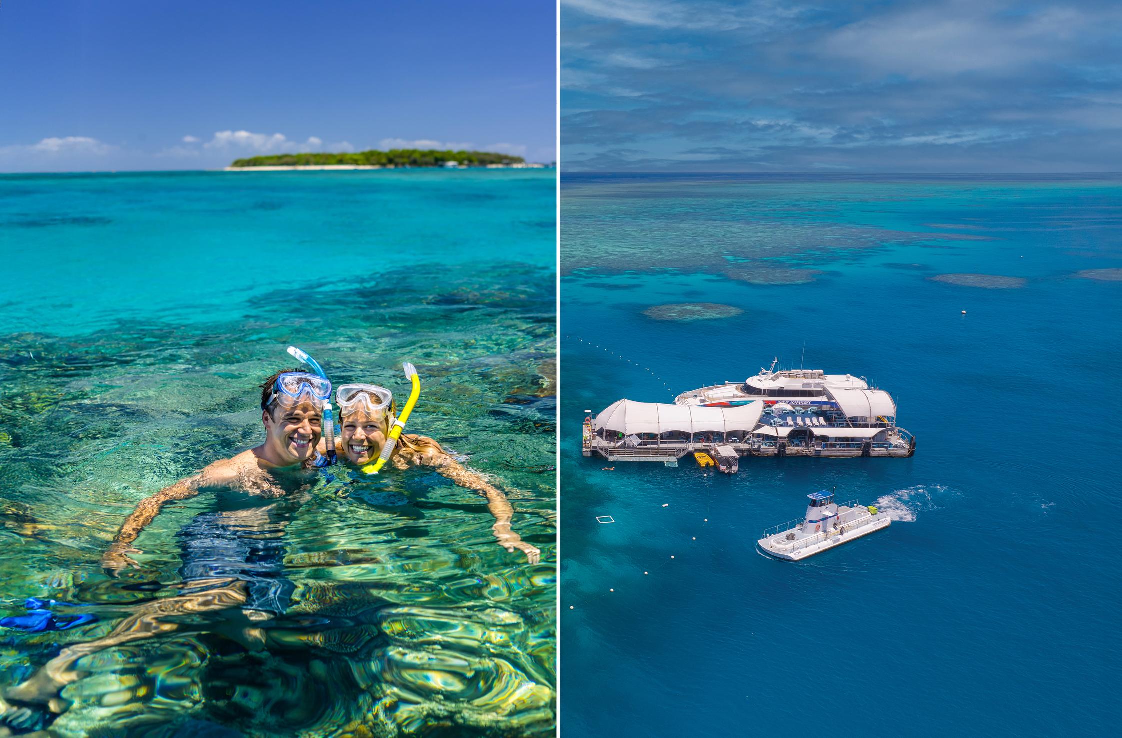 Green Island & Outer Reef Pontoon Adventure