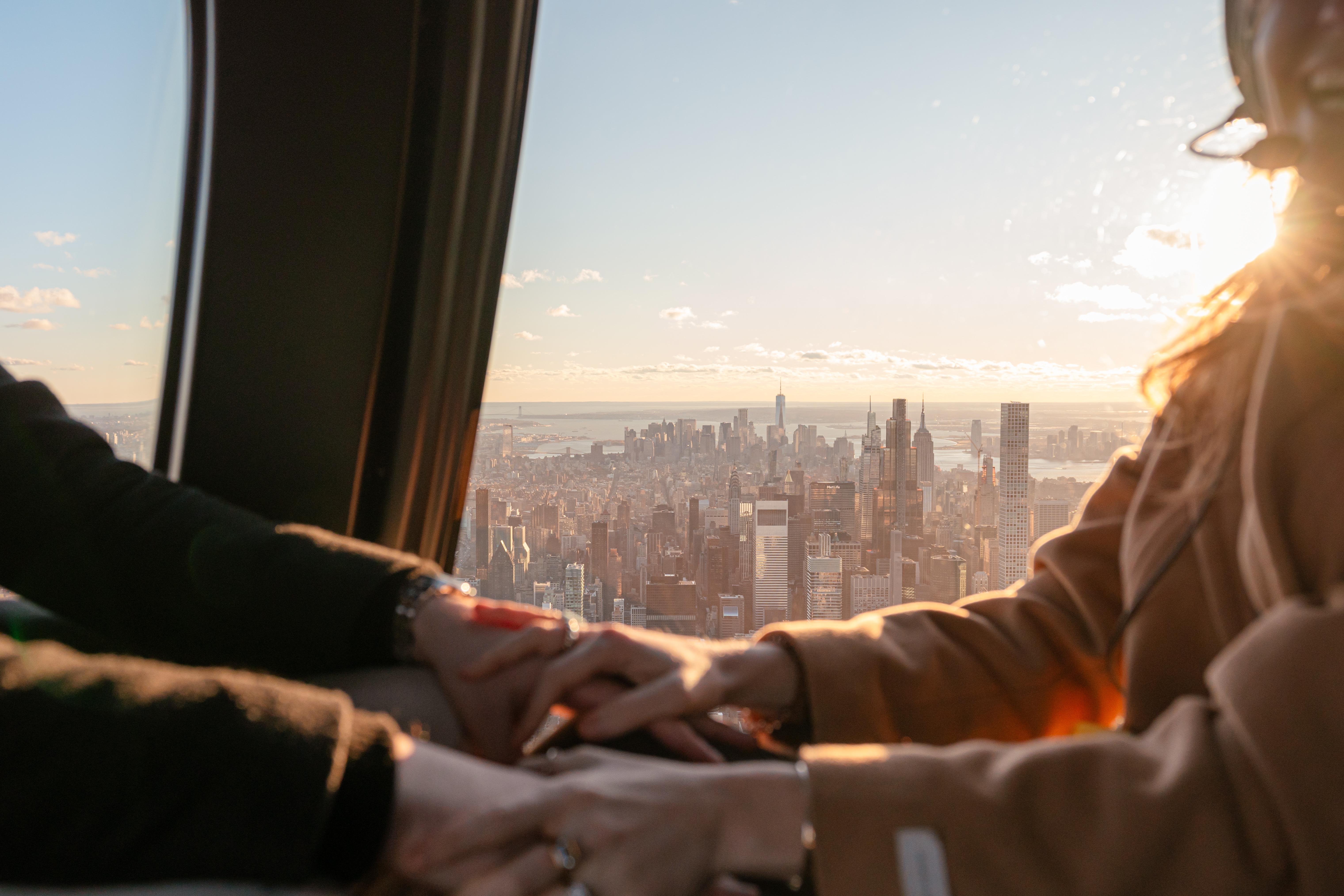 Private Helicopter Proposal Flight over Manhattan