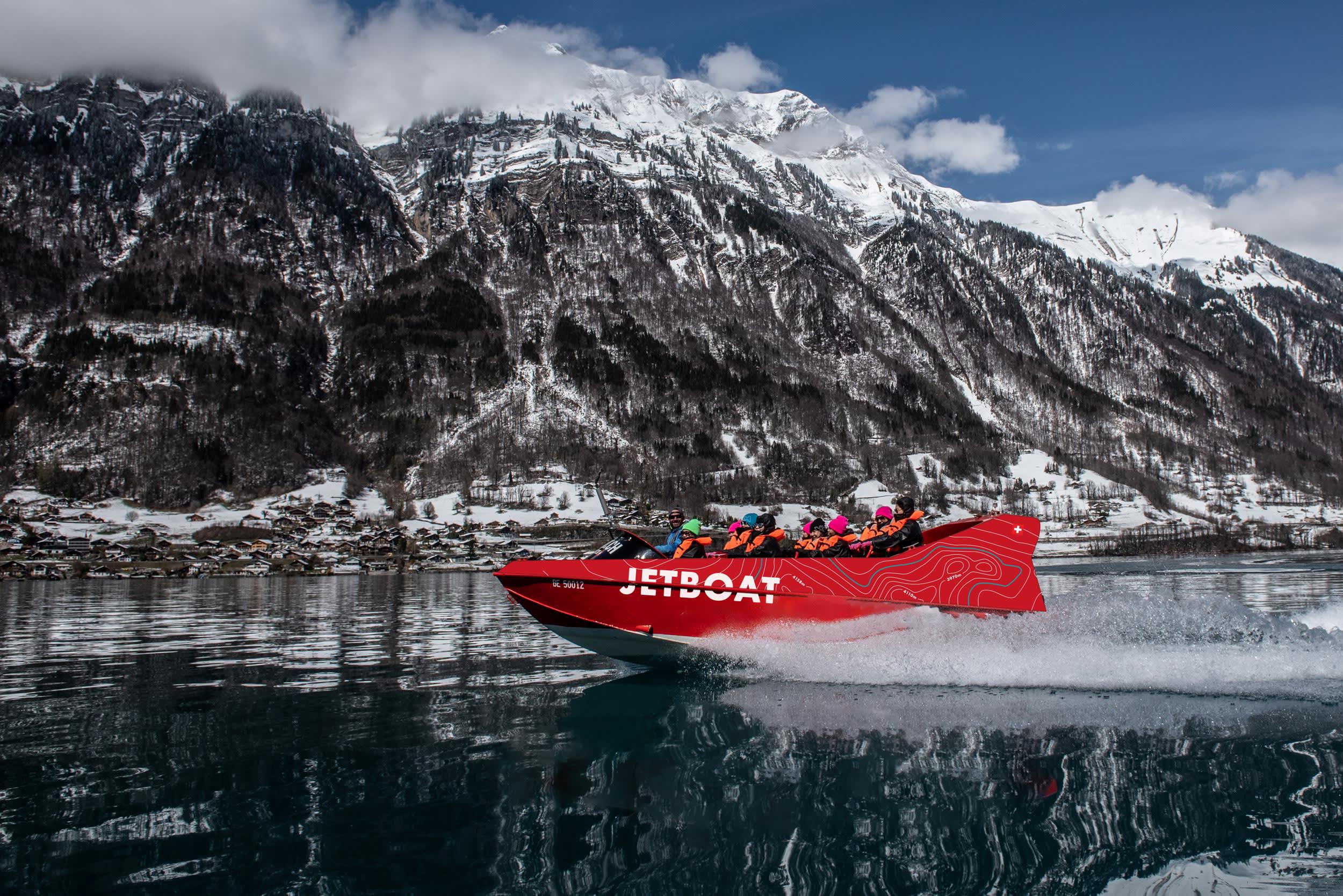 Winter Jetboat Adventure on Lake Brienz