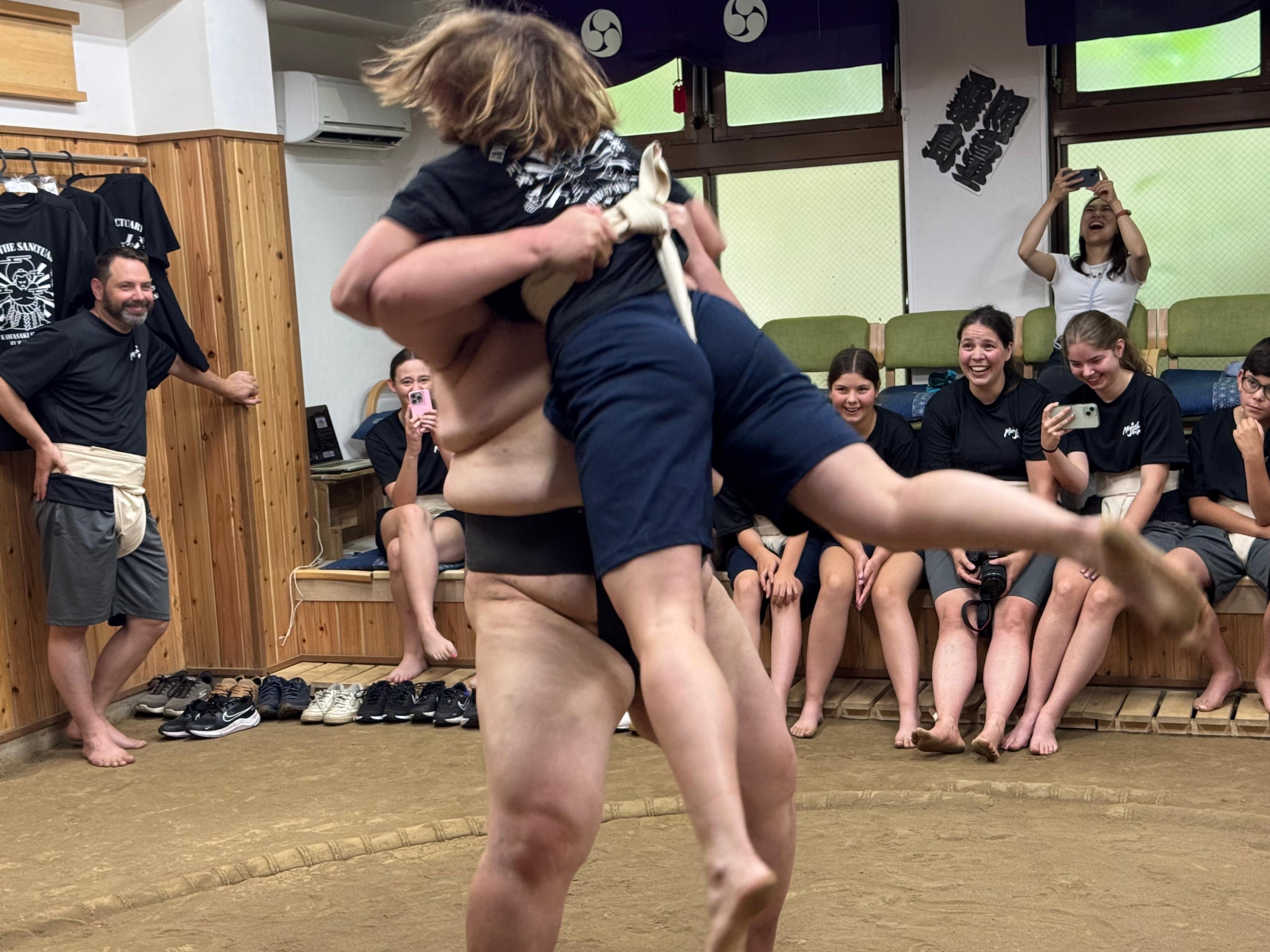 Sumo training experience near Tokyo — drills and bouts with ex-pro wrestlers — image 43