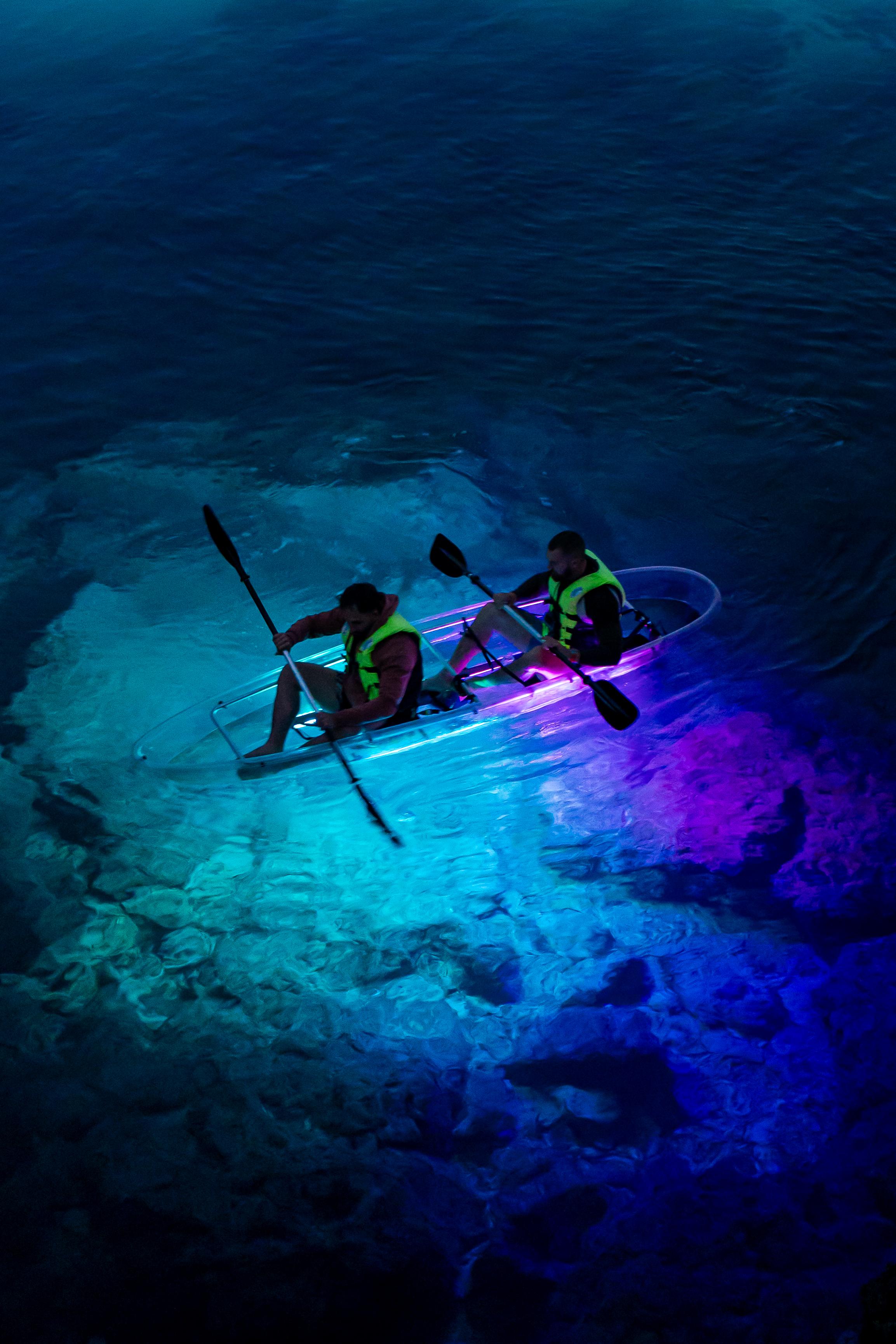 Pula Night Kayak Tour with Illuminated Kayaks