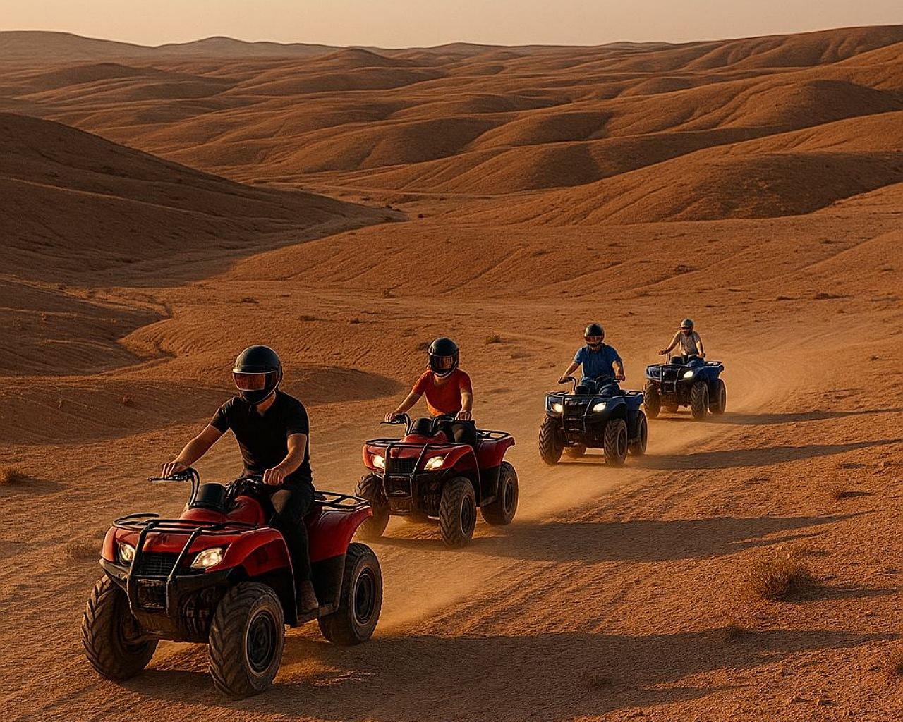 Agafay Desert Adventure: Quad Biking, Camel Ride & Berber Dinner Show