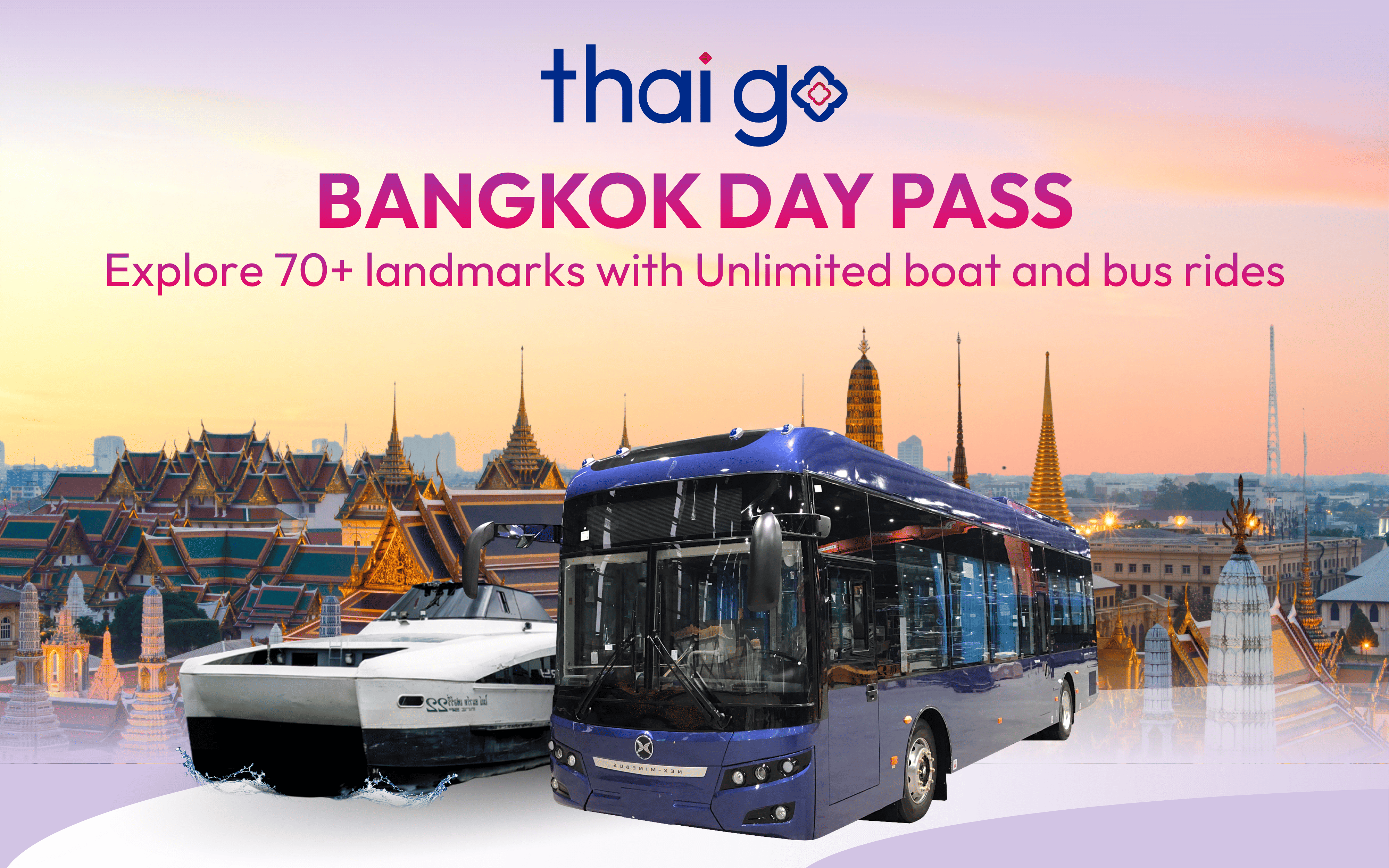 Bangkok Unlimited Bus & River Boat Day Pass