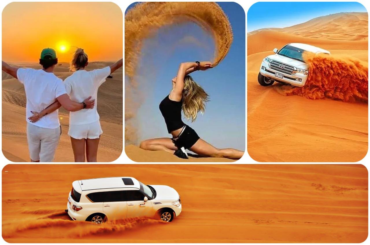 Doha Desert Safari: Sunset Dune Bashing, Camel Ride & Sandboarding