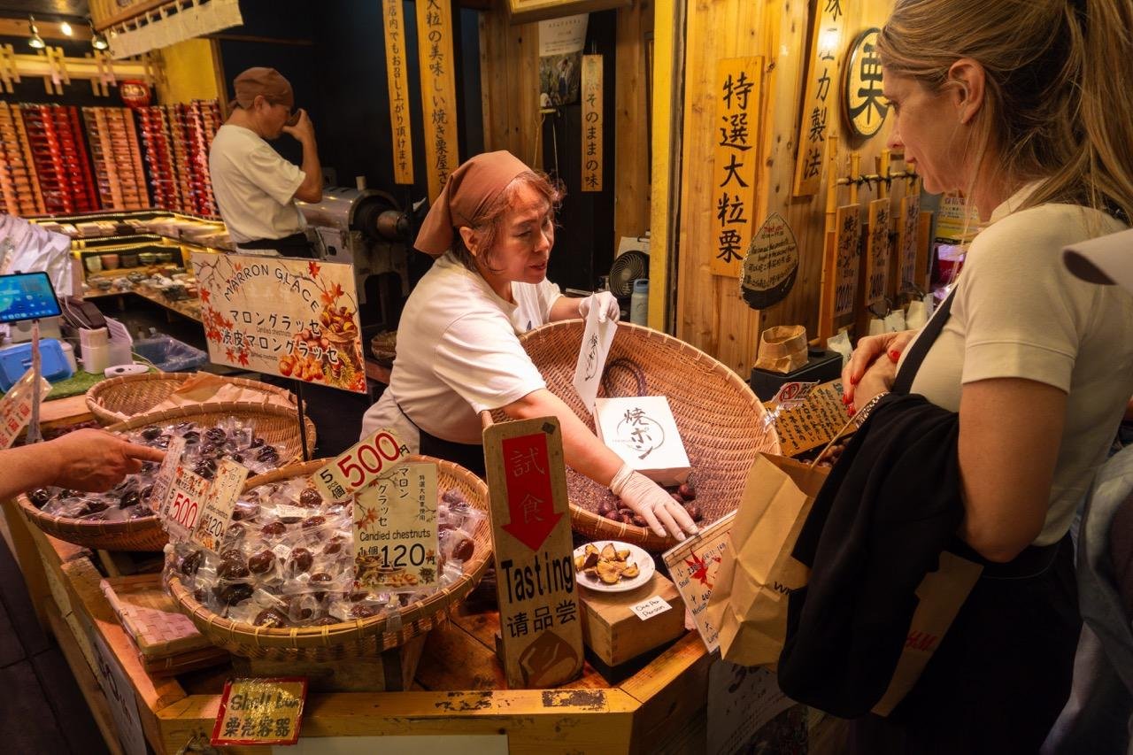 Tour culinaire du marché de Nishiki et promenade guidée dans Gion