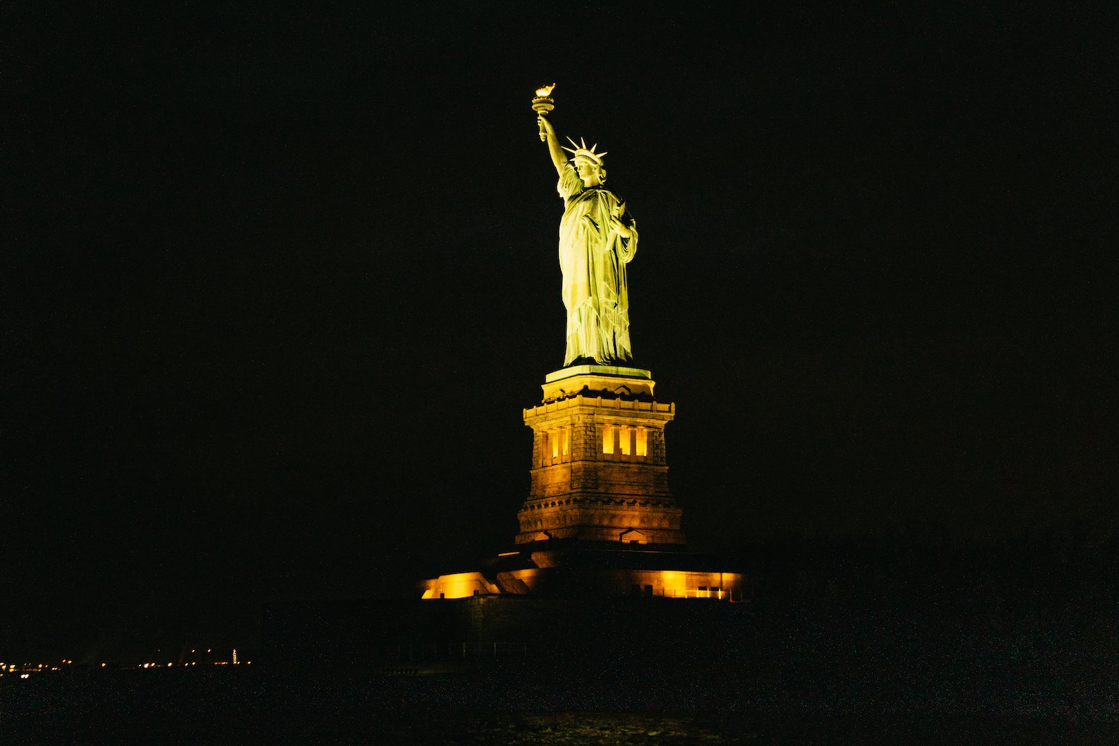 NYC Sunset & Harbor Lights Cruise with Statue of Liberty