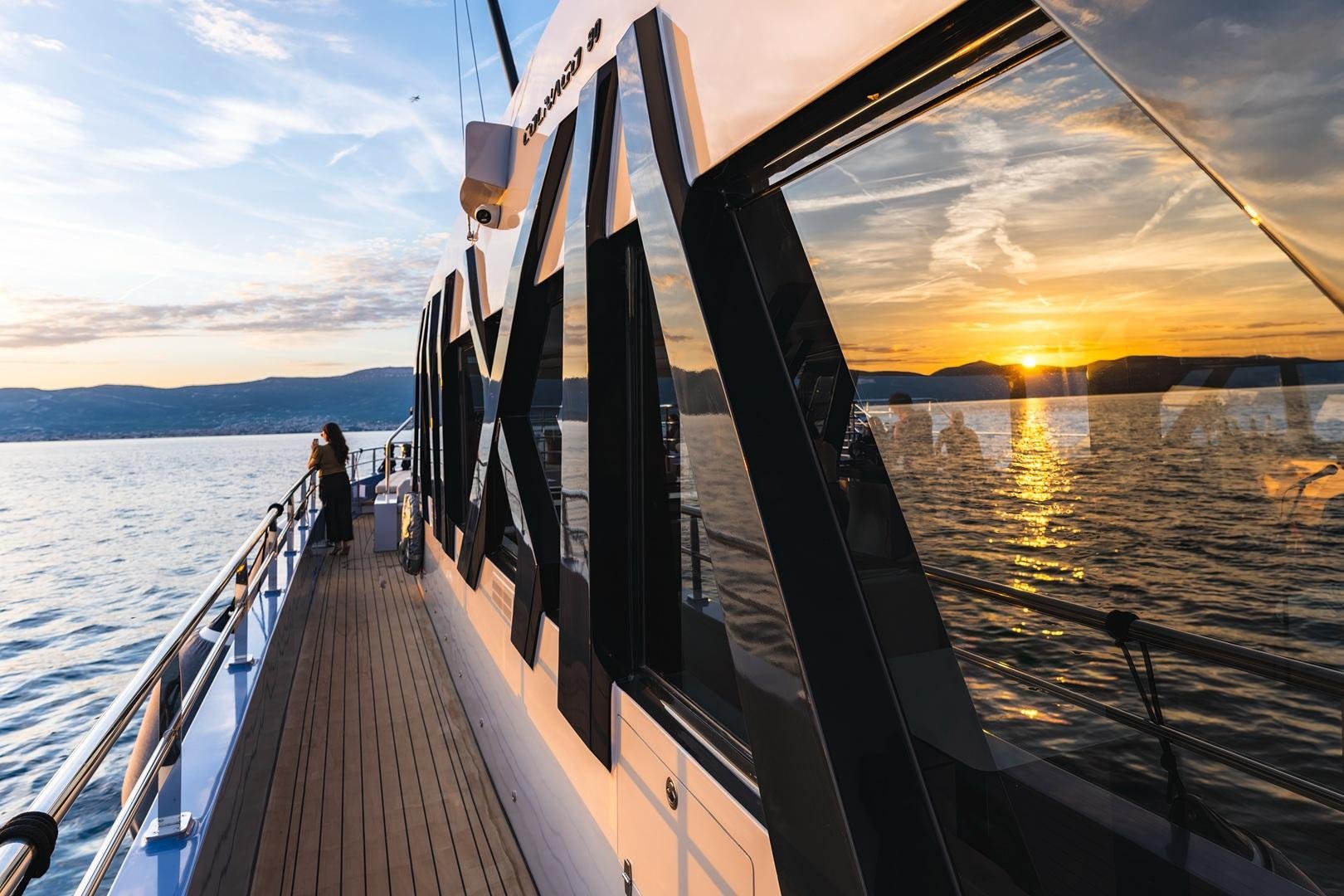 Split: Premium Sunset Catamaran Yacht Cruise
