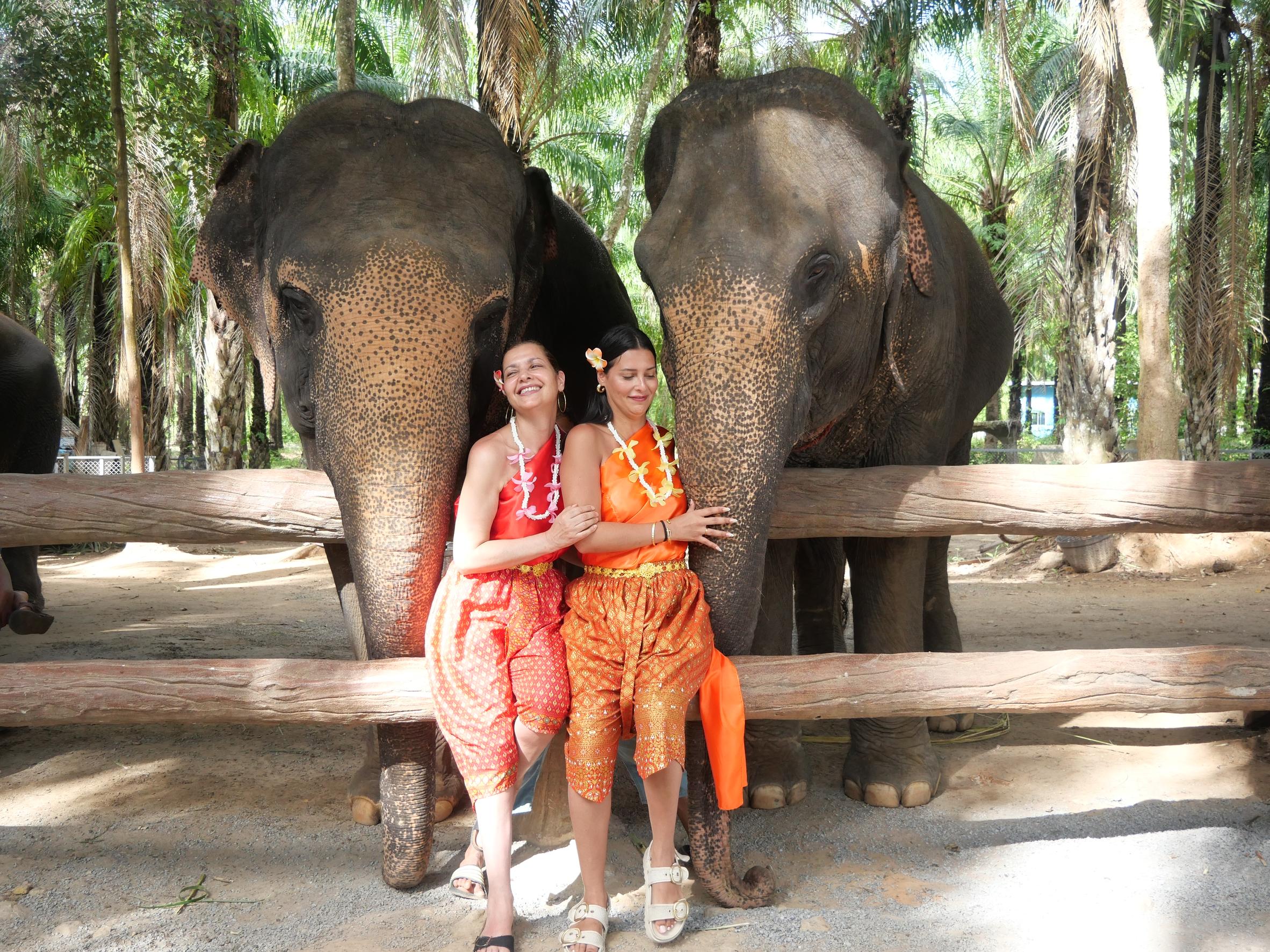 Krabi Elephant Feeding & Thai Dress Experience