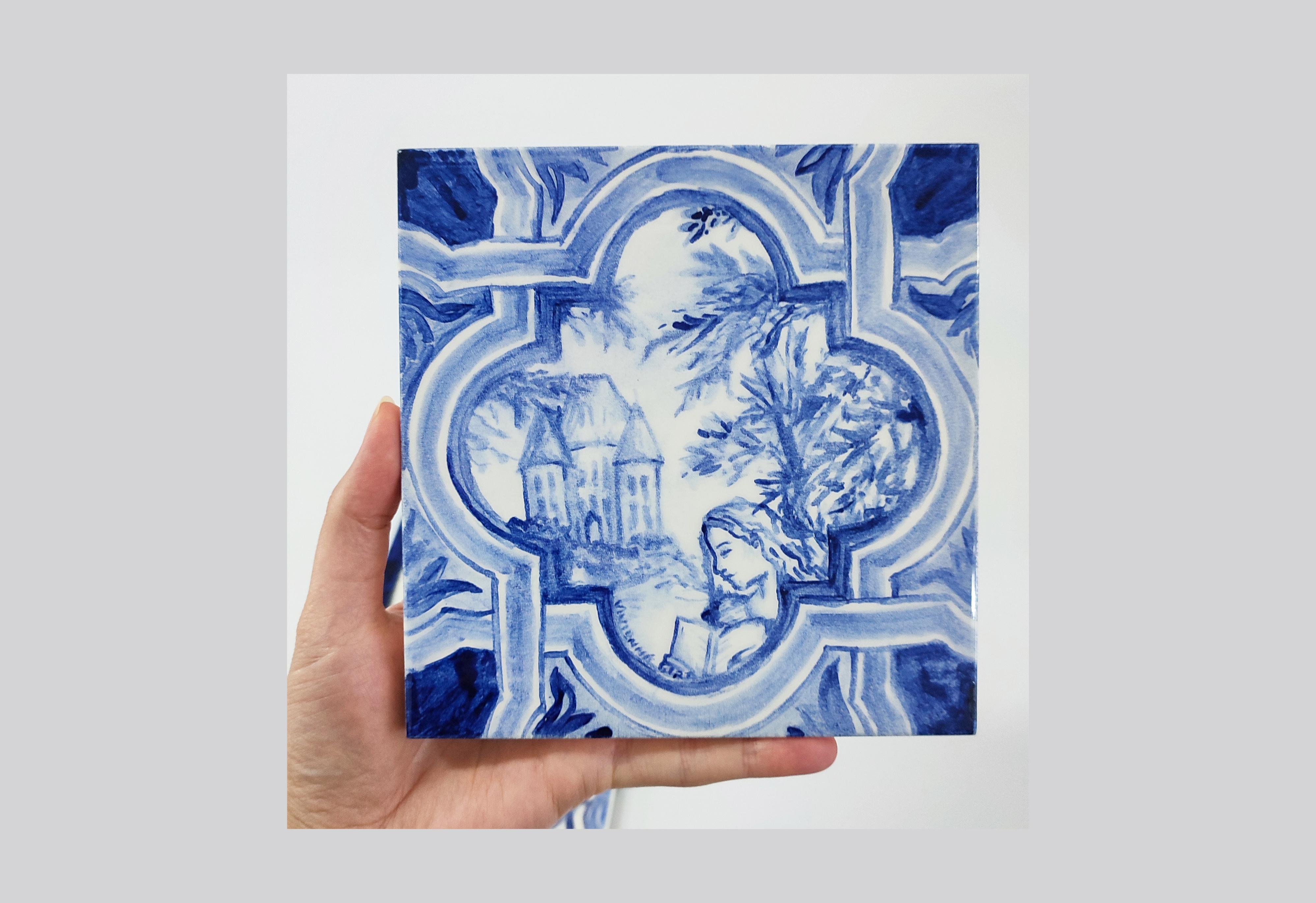 Azulejo Tile Painting Workshop with Porto Artist