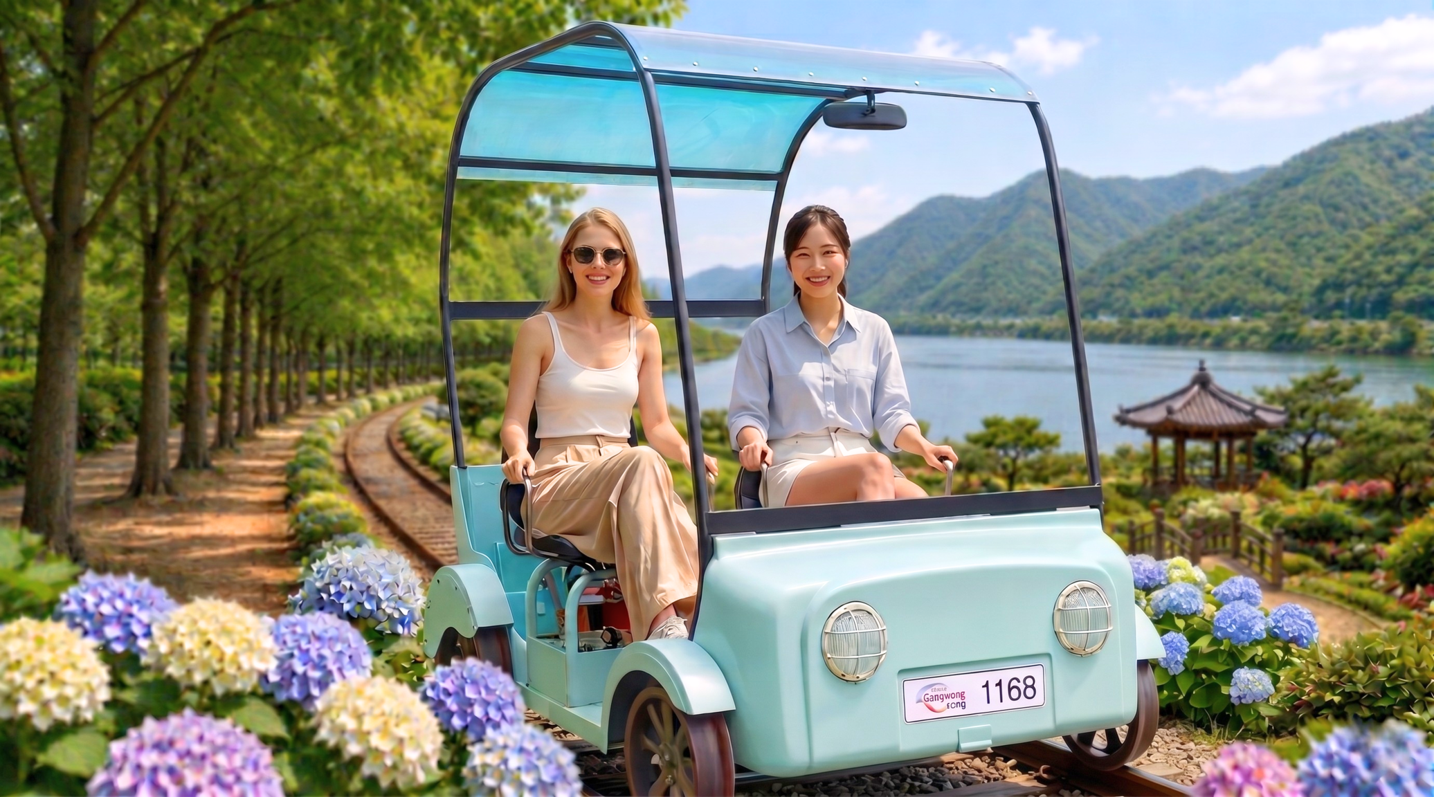 Nami Island, Korean Garden & Rail Bike Day Trip from Seoul