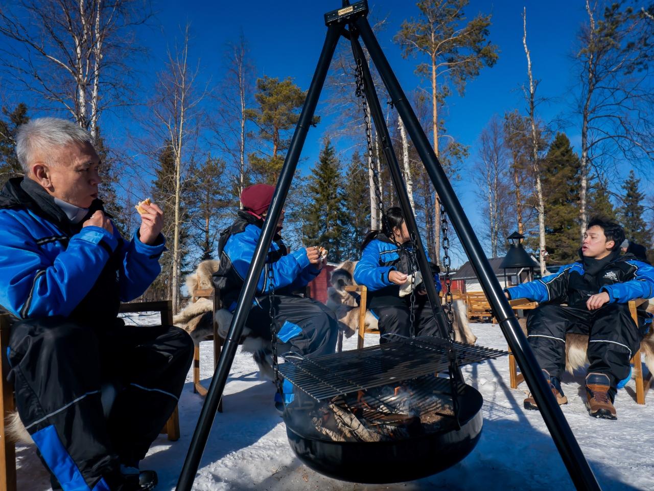 Rovaniemi Private Lake Ice Fishing & Arctic BBQ
