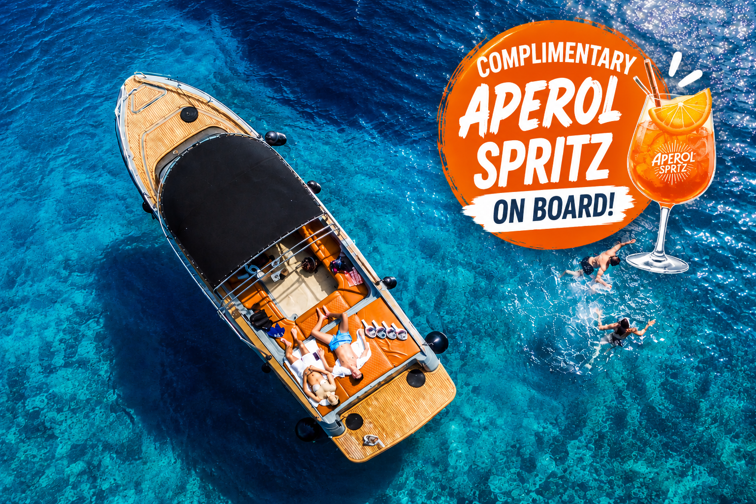 Zadar 3 Islands Small-Group Speedboat Tour with Aperol