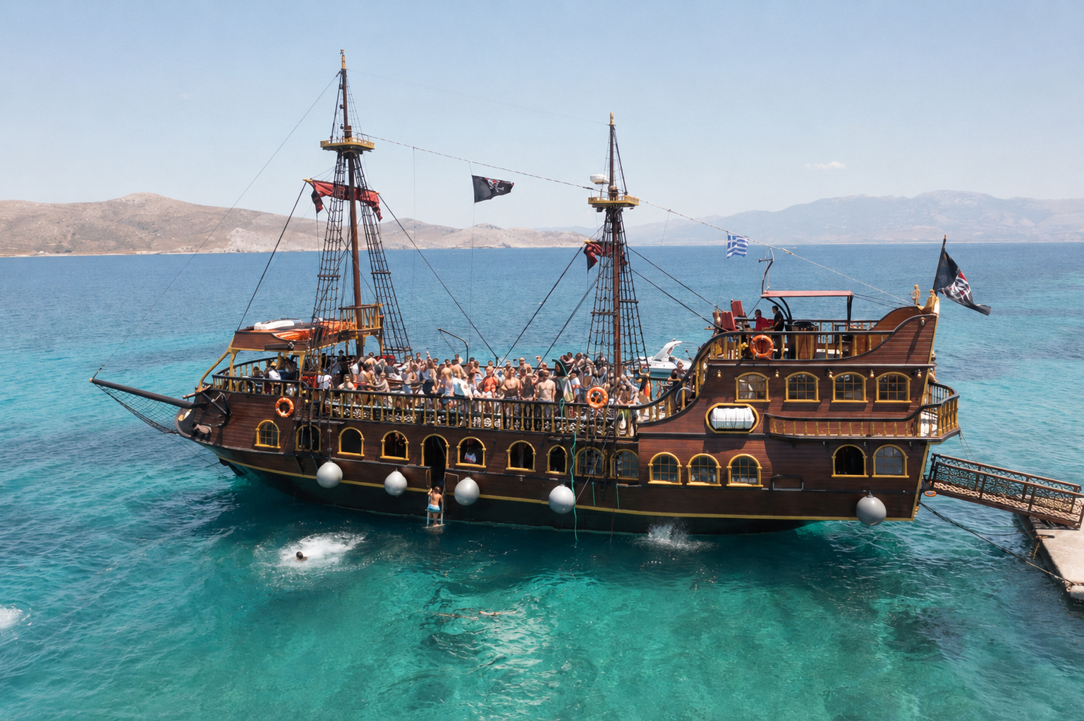 Kos Pirate Ship Cruise: Pserimos, Kalymnos & Plati