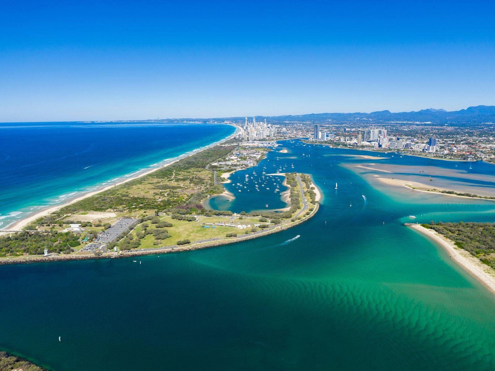 Broadwater Catamaran Cruise with Island Stop