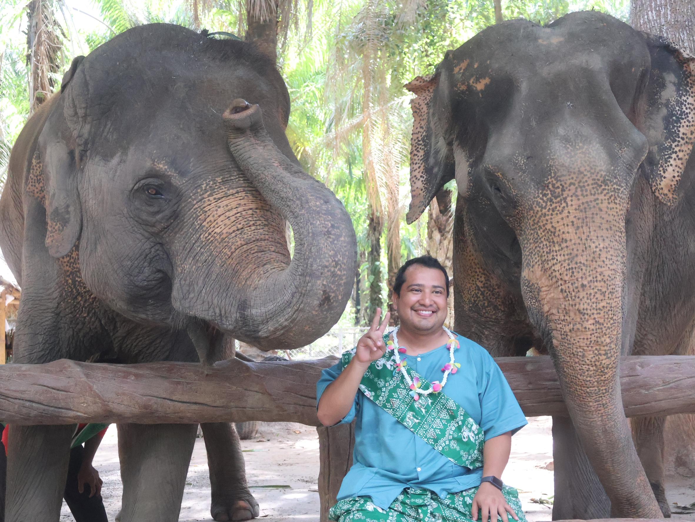 Krabi Elephant Feeding & Thai Dress Experience