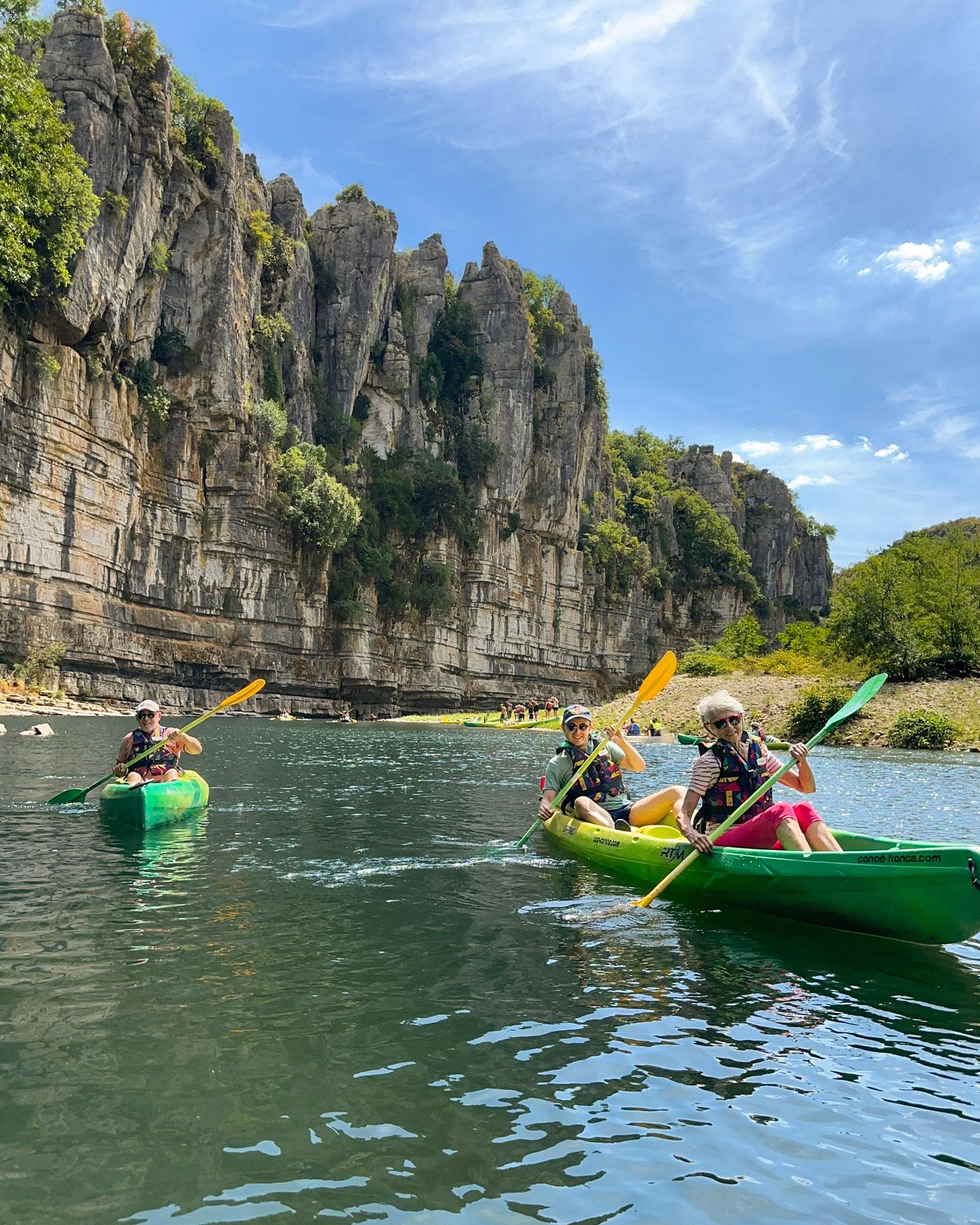 Guided Family Canoe Trip on the Ardèche River